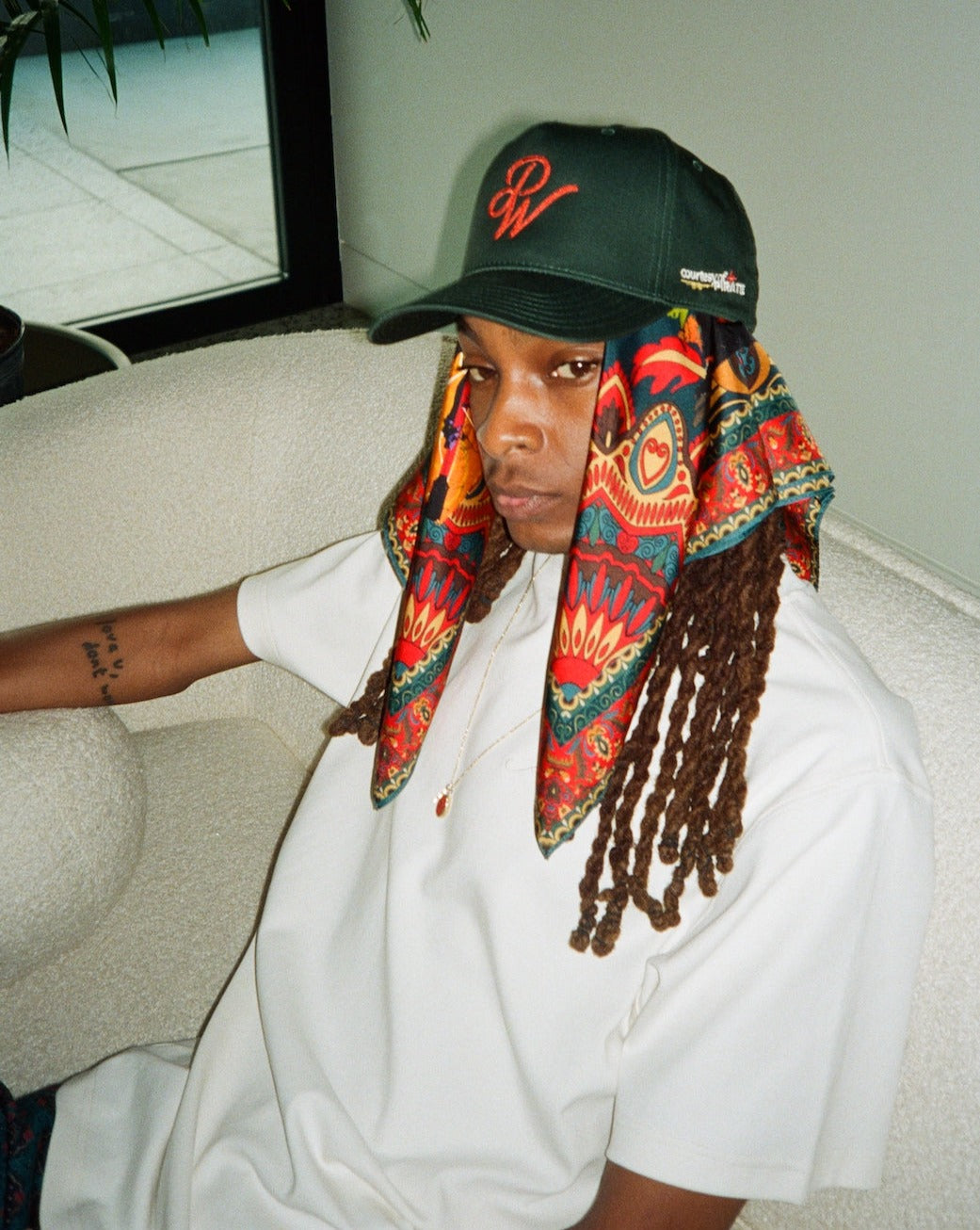 Pirate PW Chain Stitch Hat (Green)