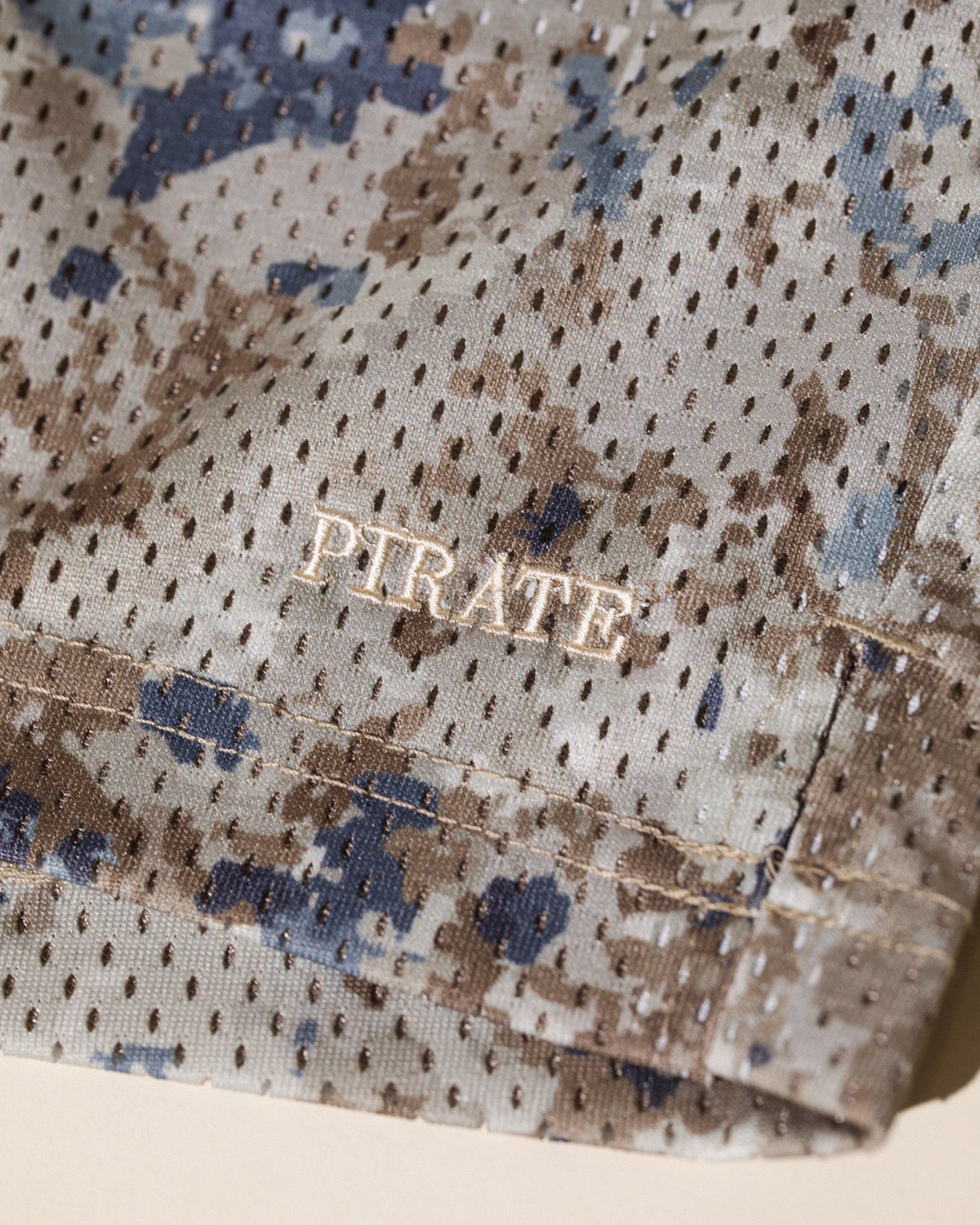 Pirate Hilltop Printed Mesh Short (Blue Marble)