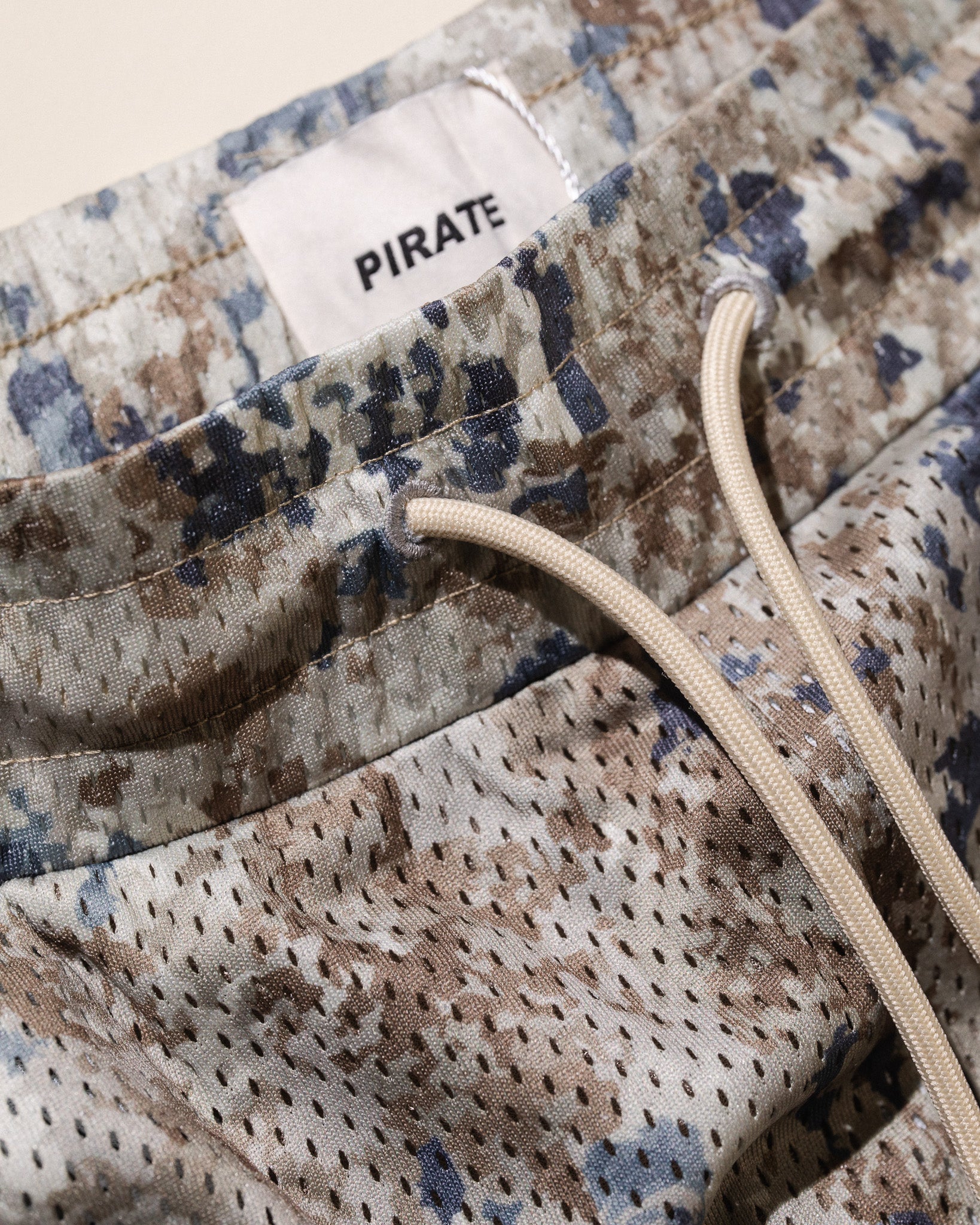 Pirate Hilltop Printed Mesh Short (Blue Marble)