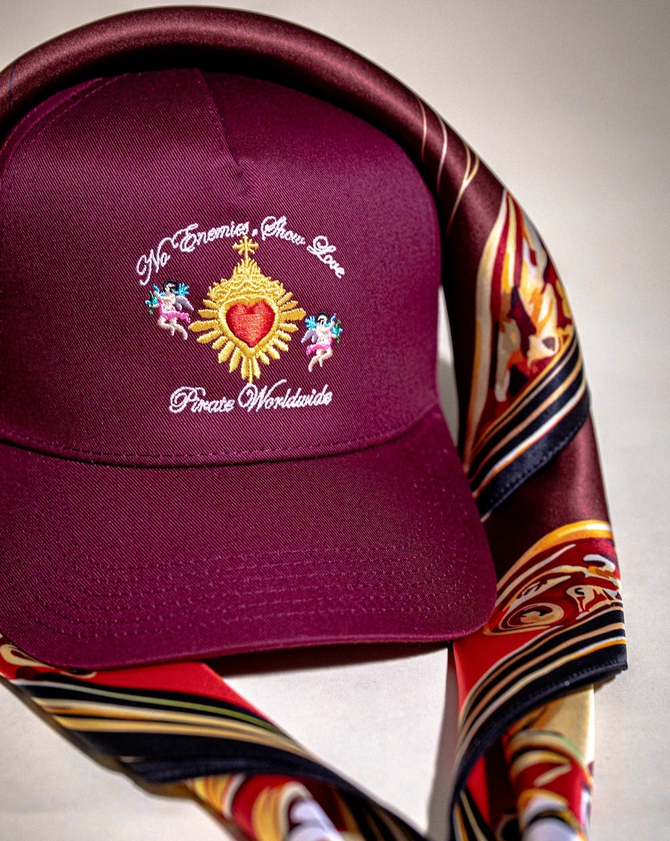 Pirate No Enemies, Show Love Hat (Merlot)