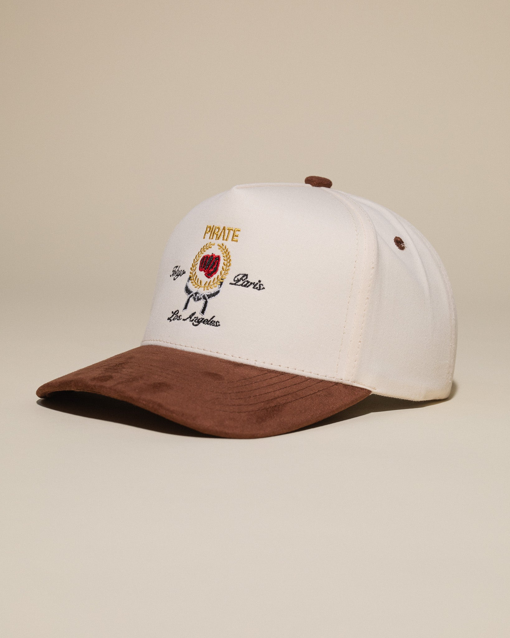 World Fighter Hat (Cream/Brown)