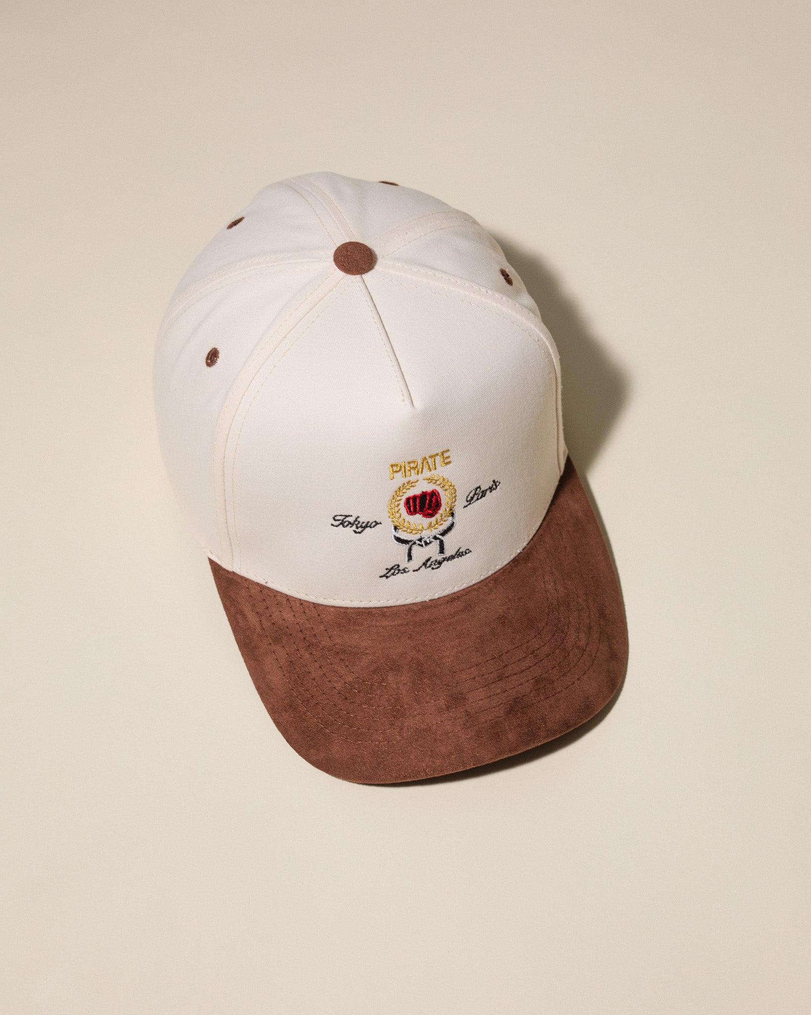 World Fighter Hat (Cream/Brown)