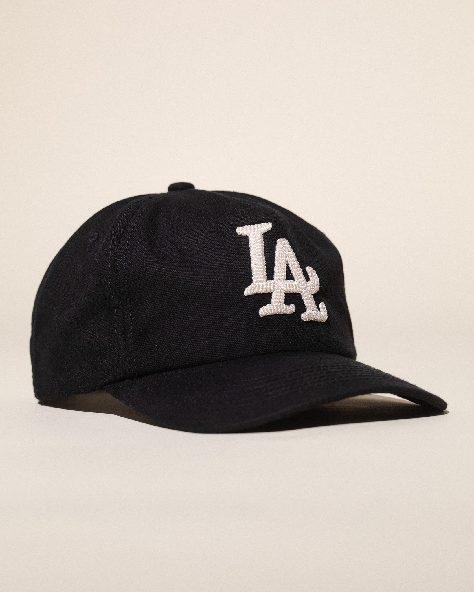 Pirate "LA" Chain Stitch Vintage Hat (Pirate Black)