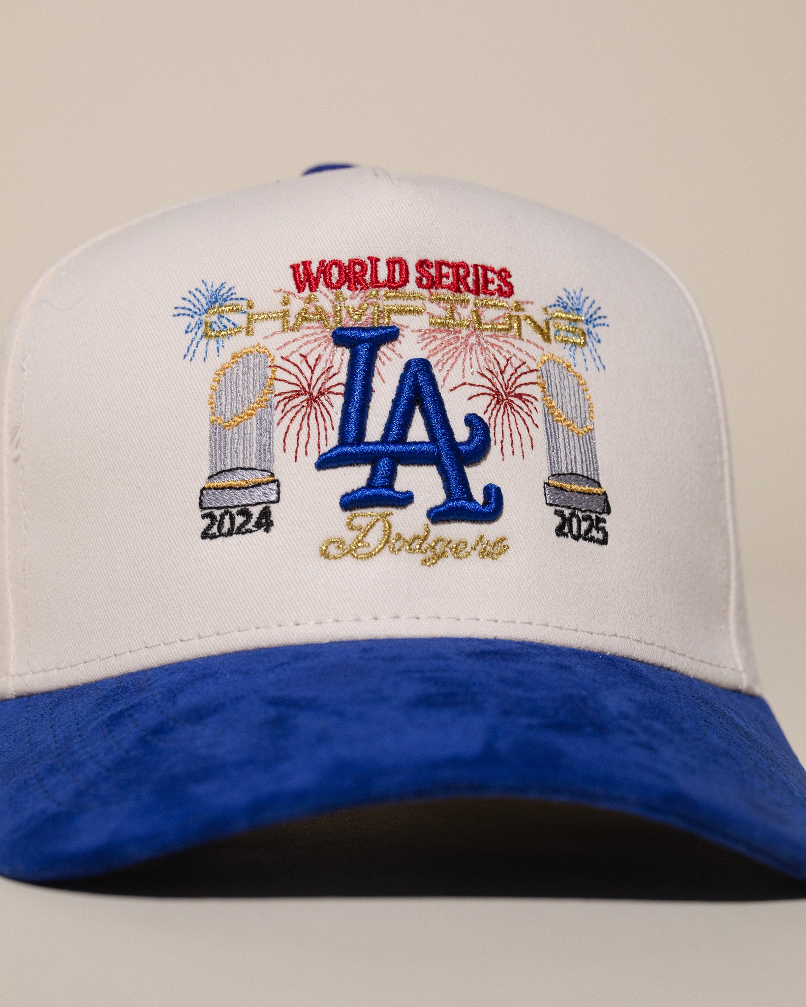 LA '25 Champions Hat (Cream/Dodger Blue)