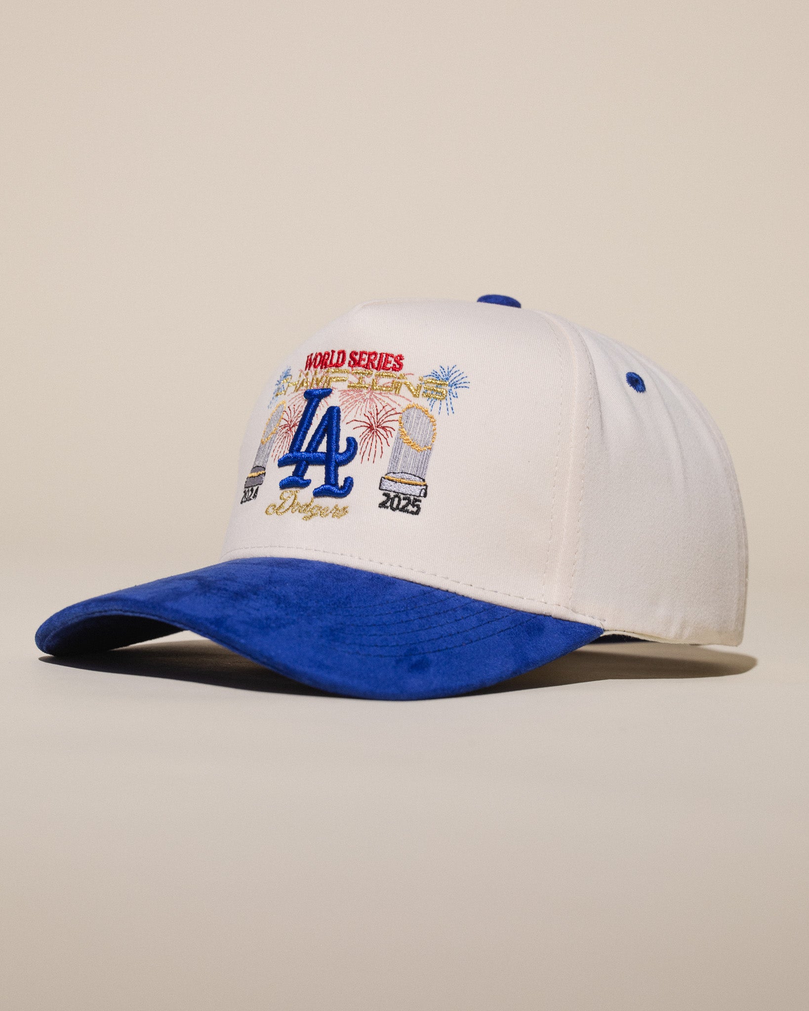 LA '25 Champions Hat (Cream/Dodger Blue)