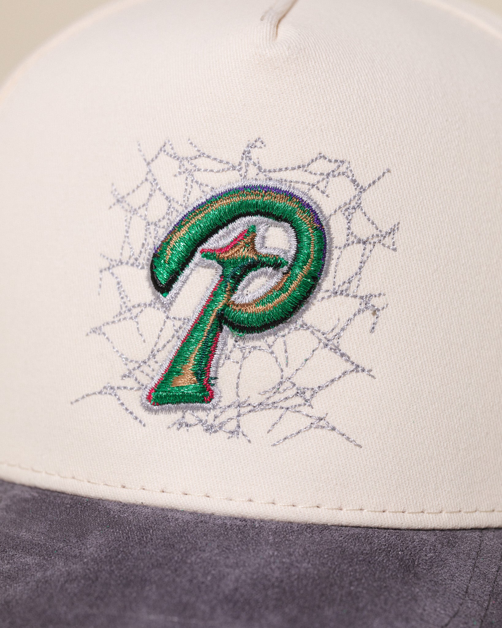 Web P Hat (Cream/Grey)