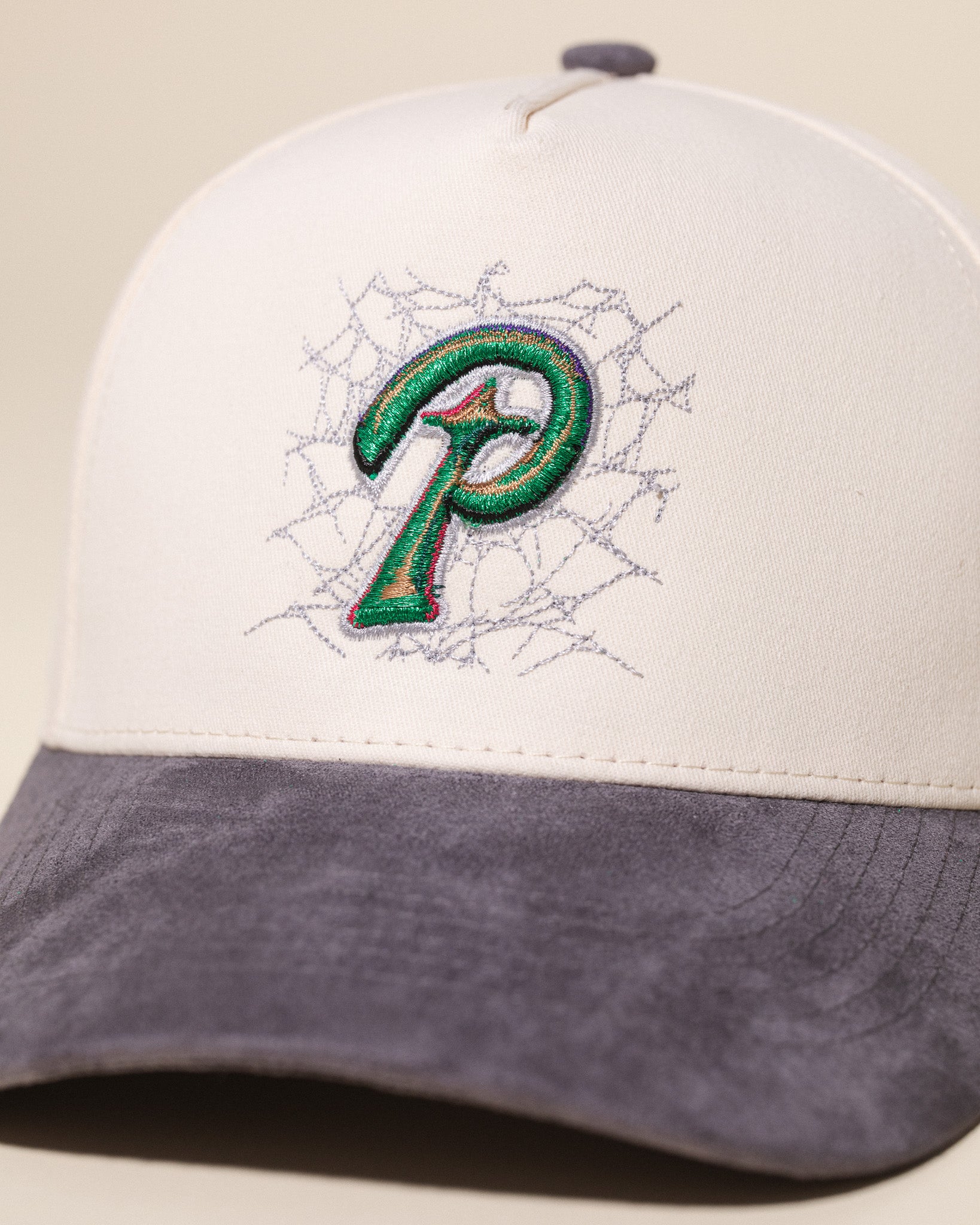 Web P Hat (Cream/Grey)