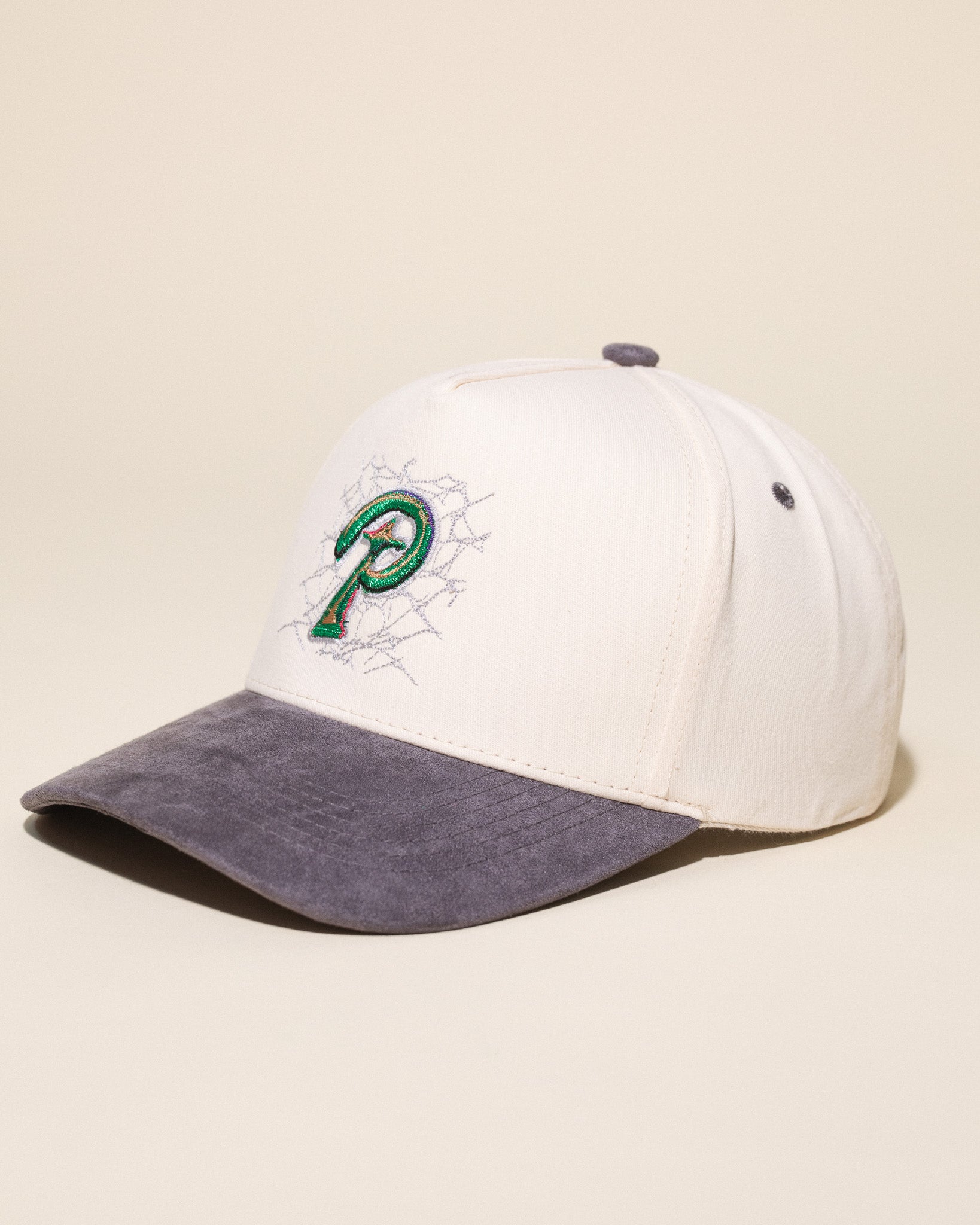 Web P Hat (Cream/Grey)