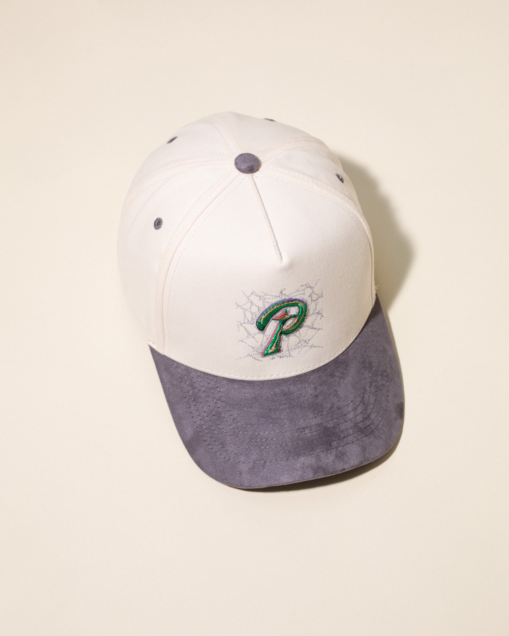 Web P Hat (Cream/Grey)