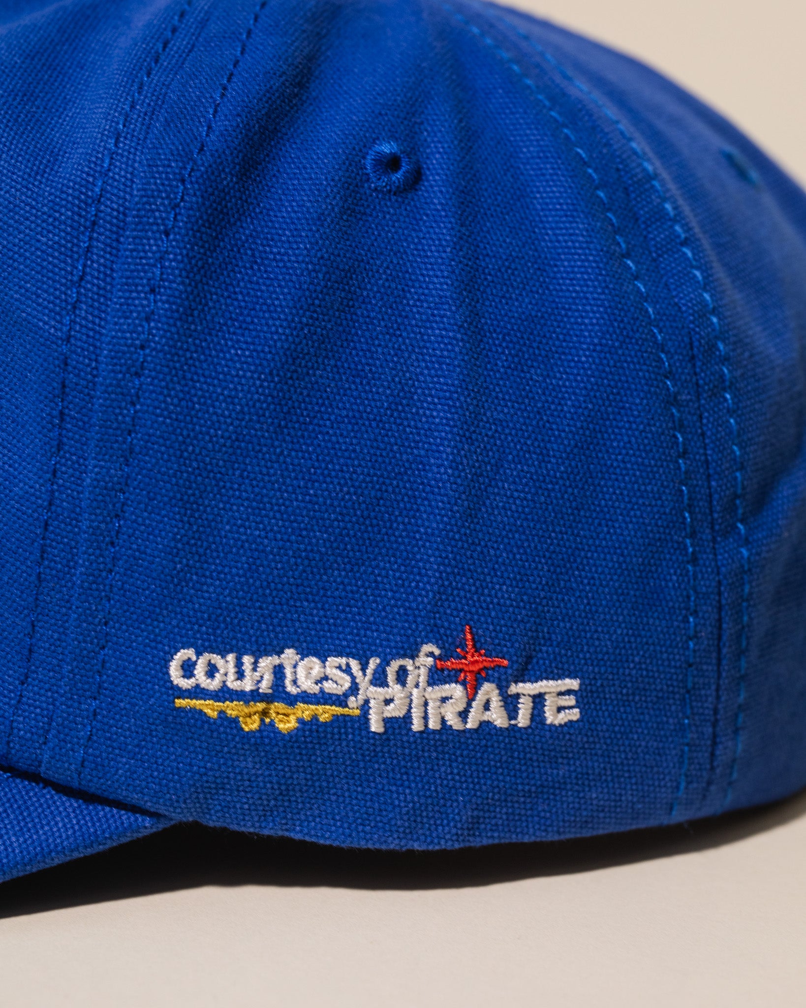 Pirate "LA" Chain Stitch Vintage Hat (Royal Blue)