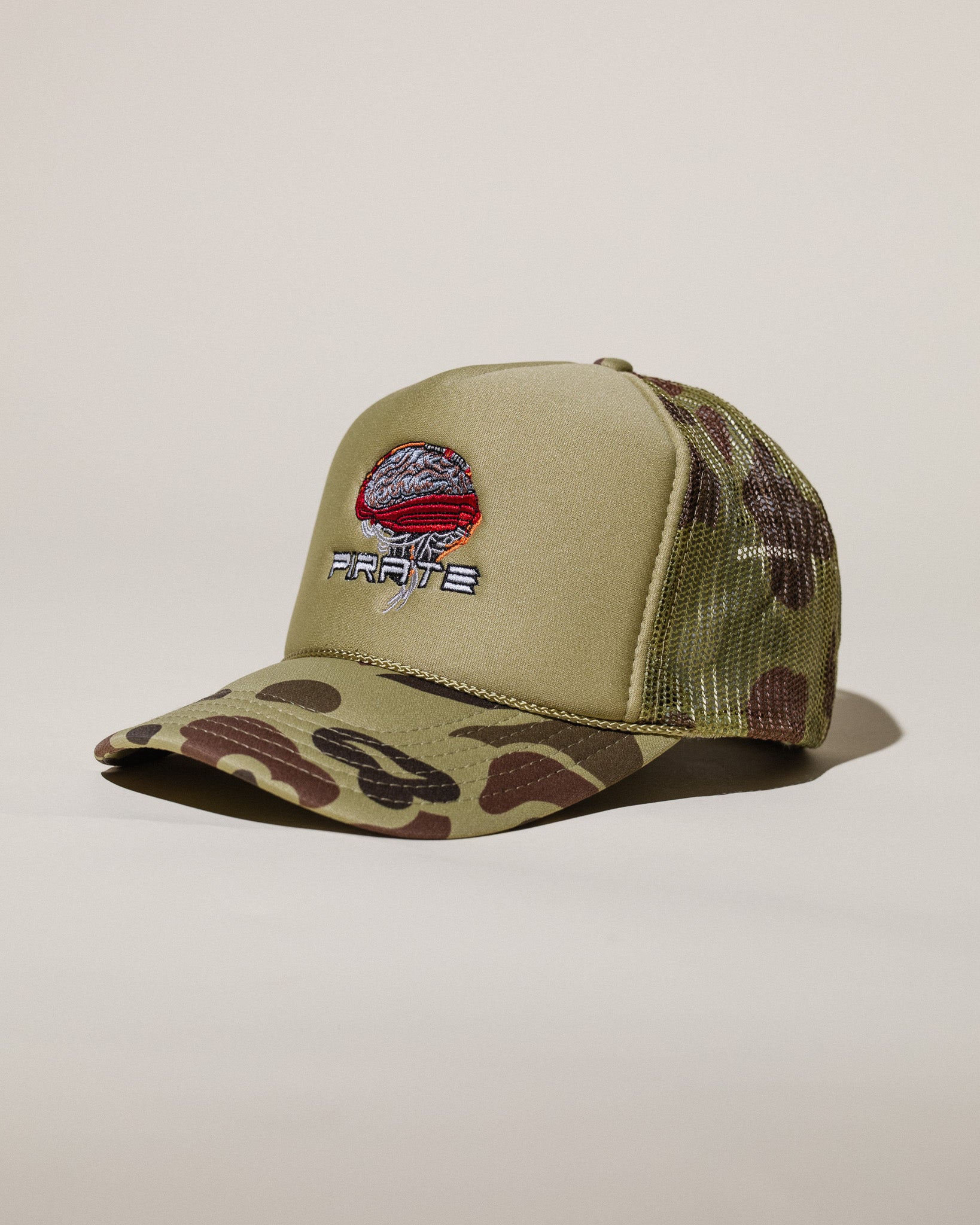 Pirate Cerebro Trucker Hat (Camouflage)
