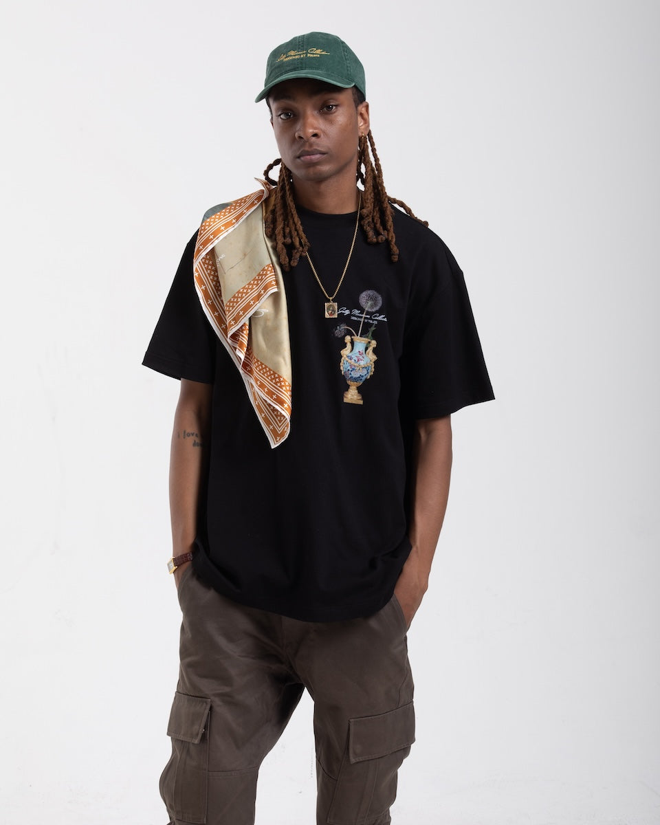 Getty x Pirate Dandelion Vase Tee (Pirate Black)