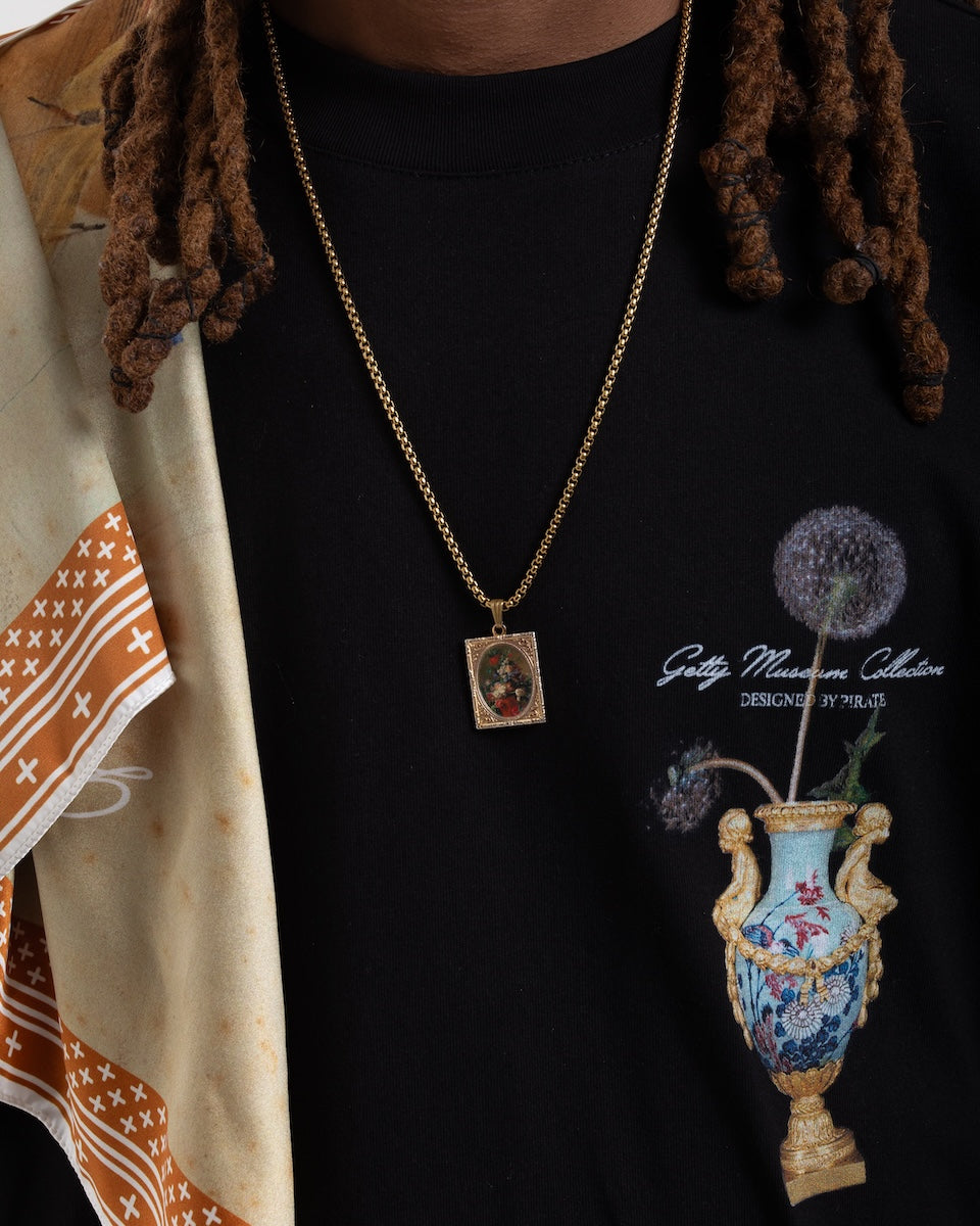 Getty x Pirate Dandelion Vase Tee (Pirate Black)