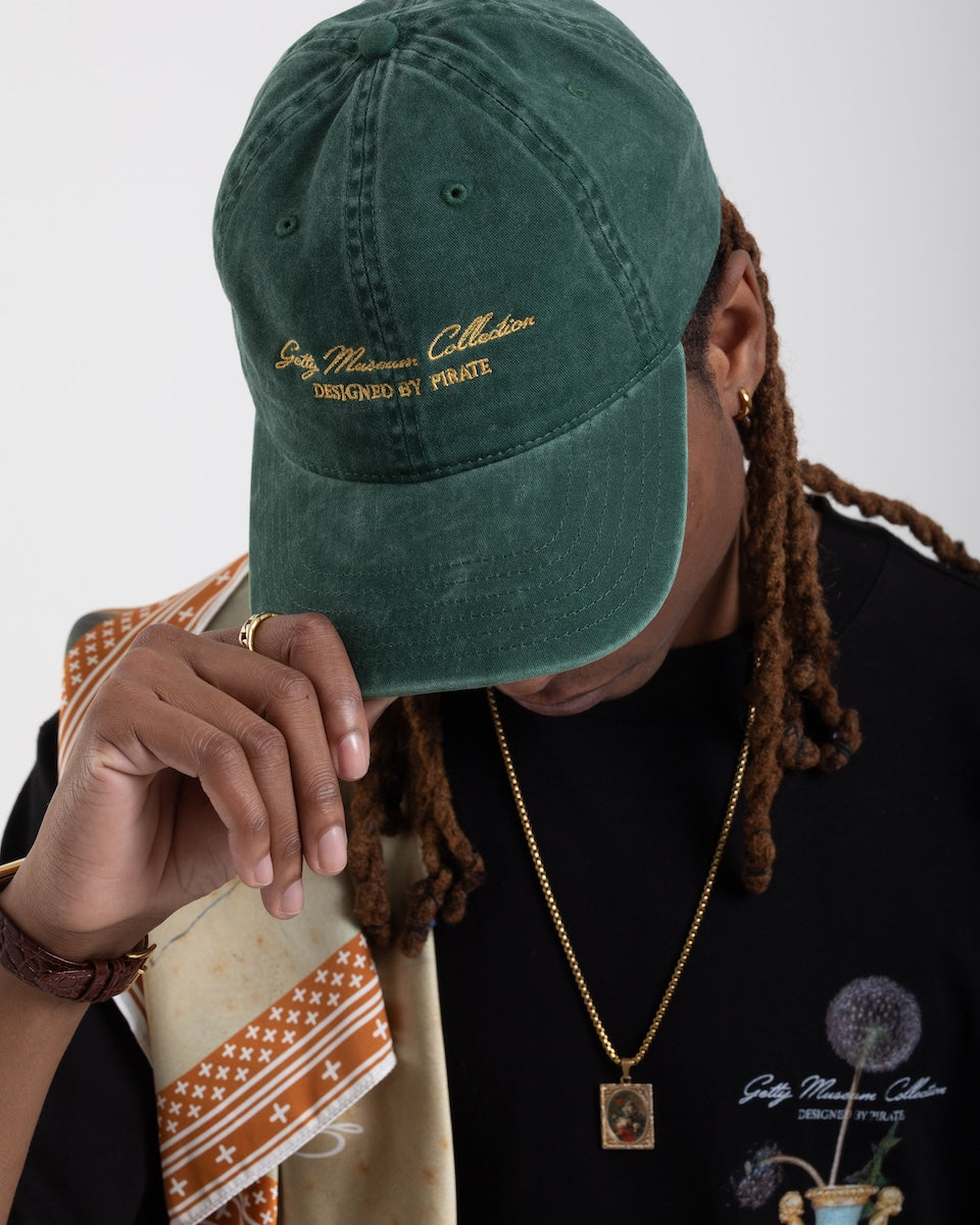 Getty x Pirate Getty Museum Collection Dad Hat (Washed Green)