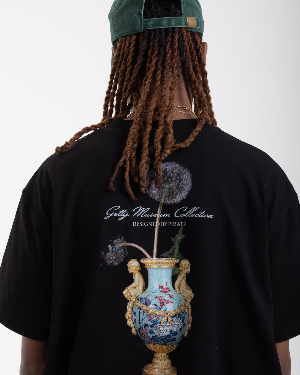 Getty x Pirate Dandelion Vase Tee (Pirate Black)