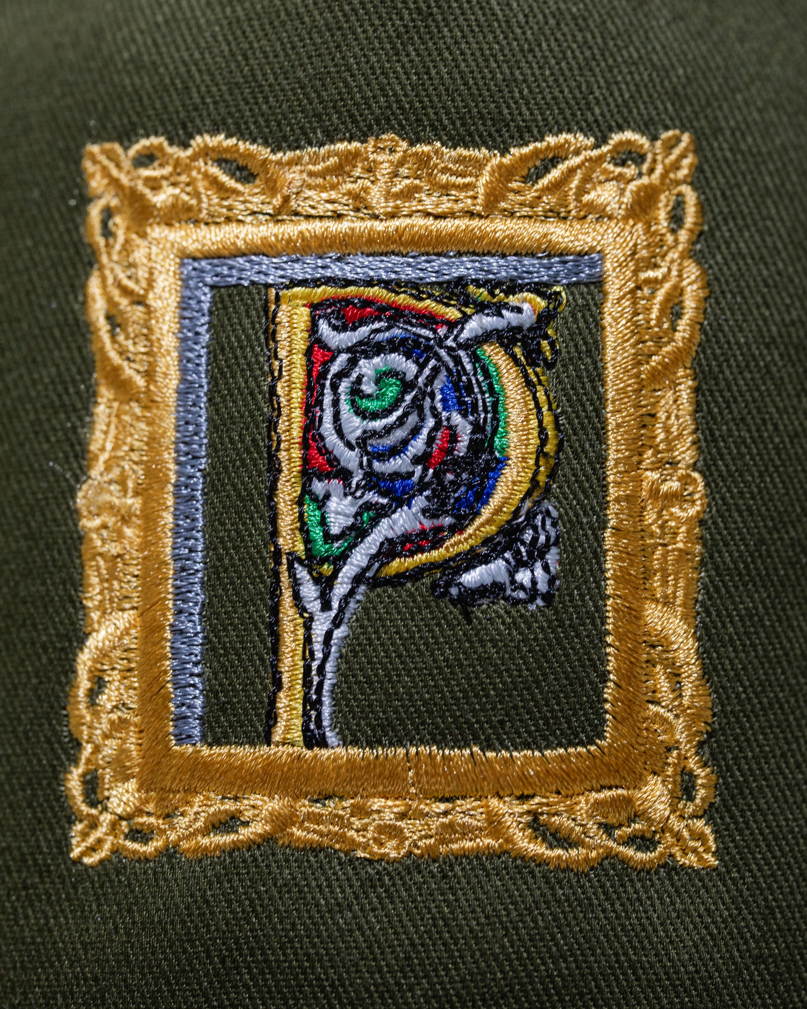 Pirate Framed P Hat (Olive)