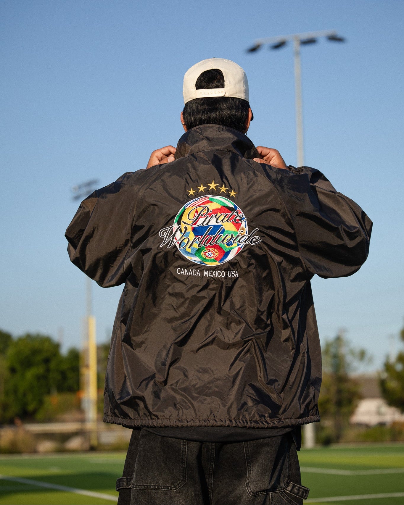 The Worlds Game Nylon Jacket (Pirate Black)