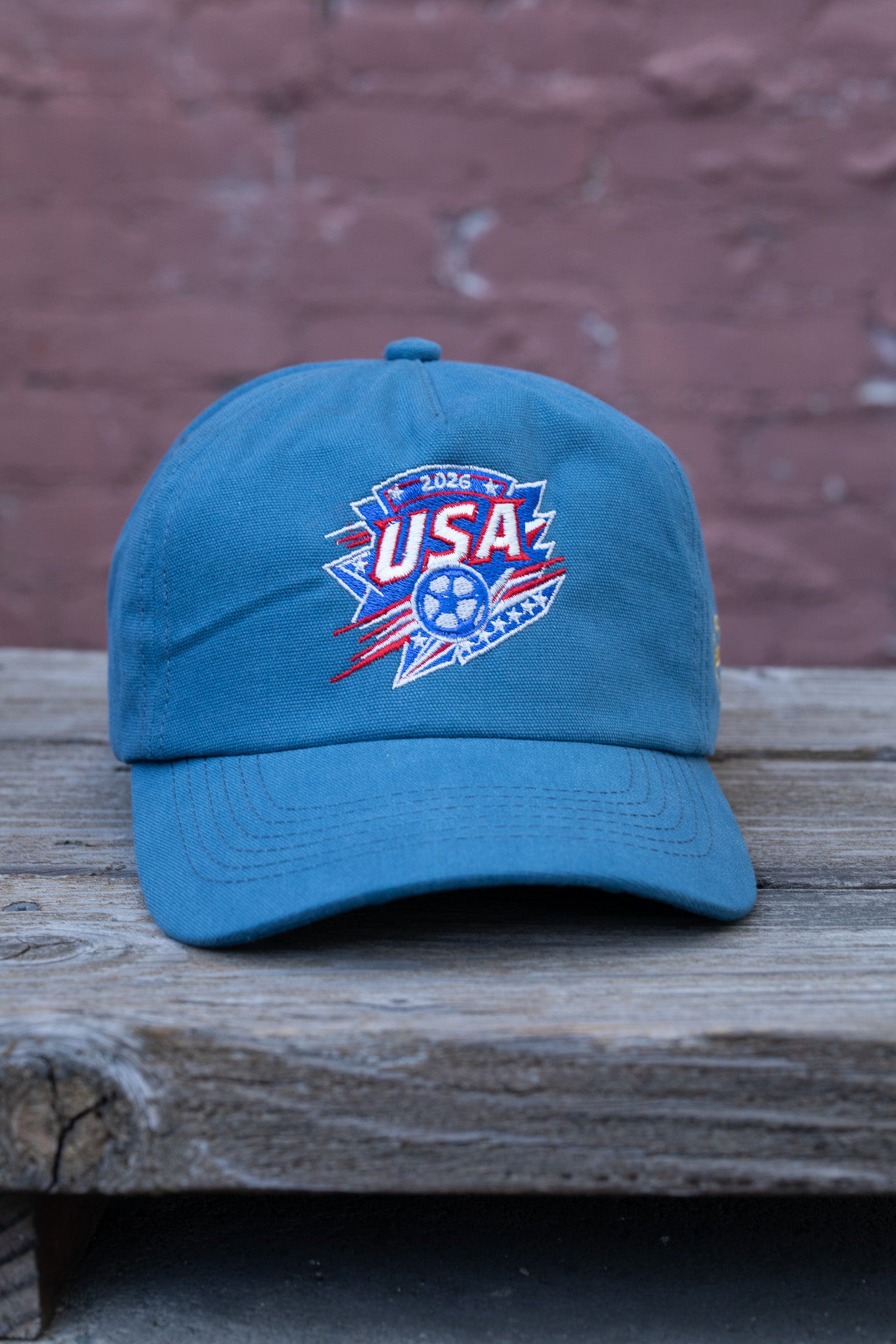 USA Crest Vintage Hat (Vintage Blue)