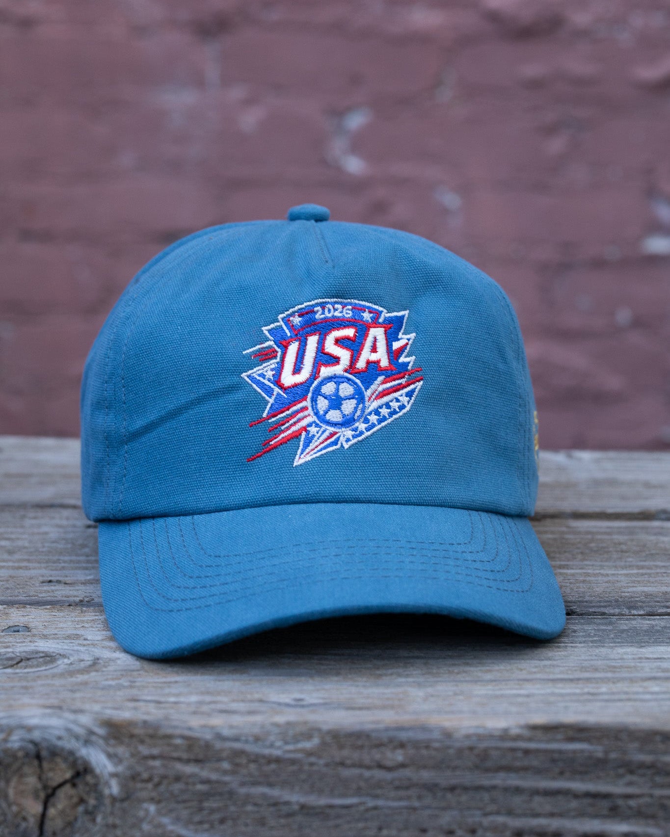USA Crest Vintage Hat (Vintage Blue)