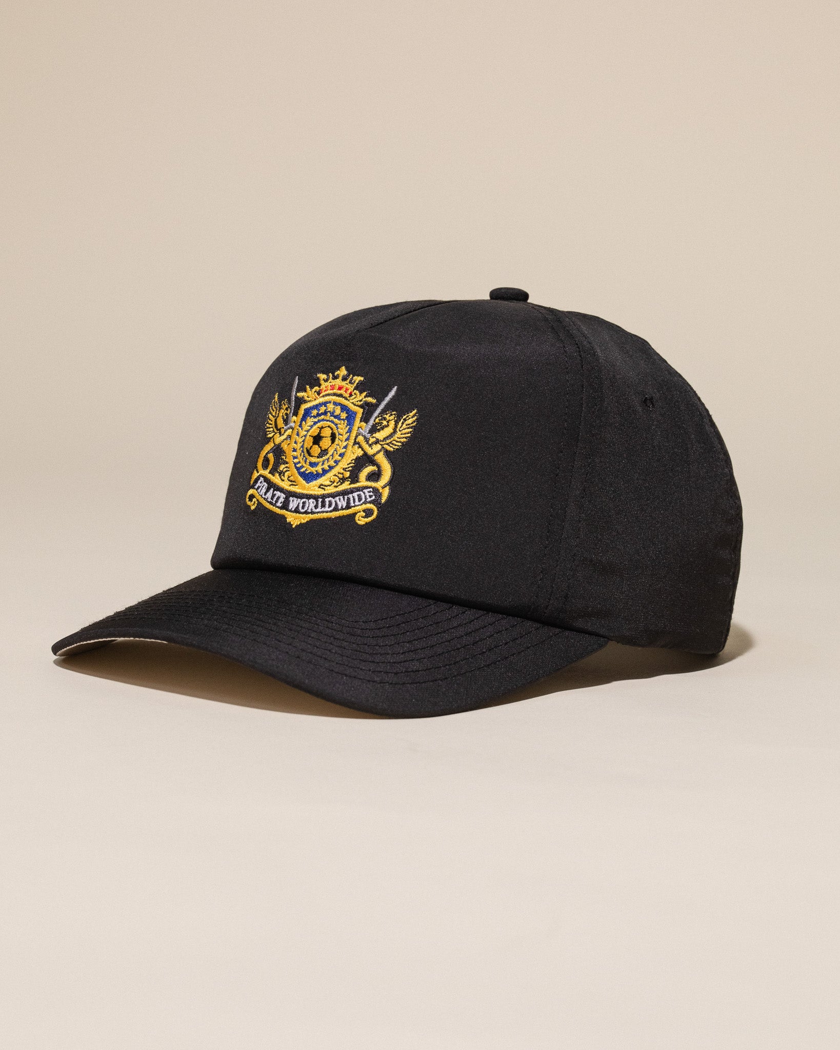 Global Crest Nylon Hat (Pirate Black)