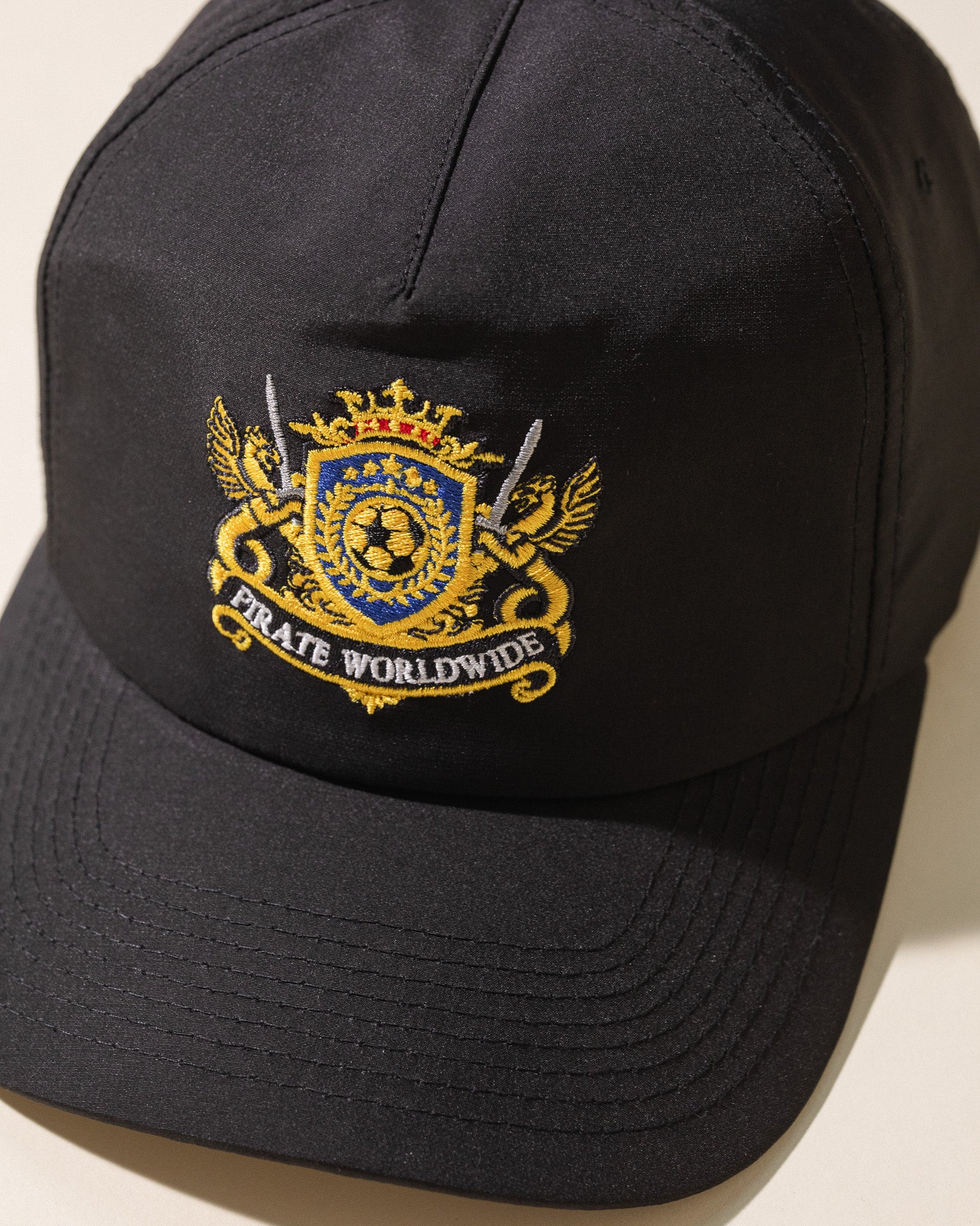 Global Crest Nylon Hat (Pirate Black)