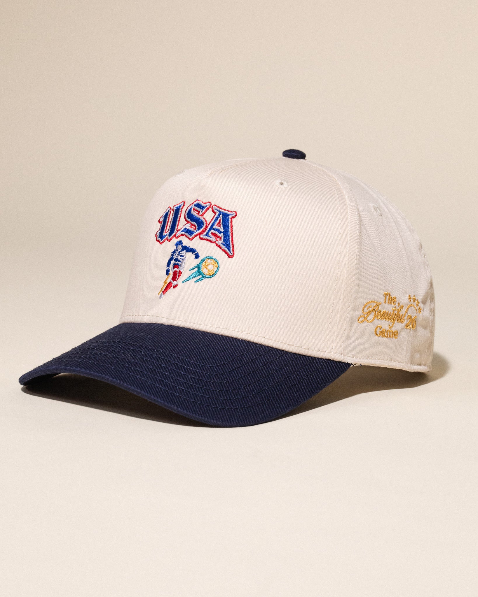 USA Goal Hat (Cream/Navy)