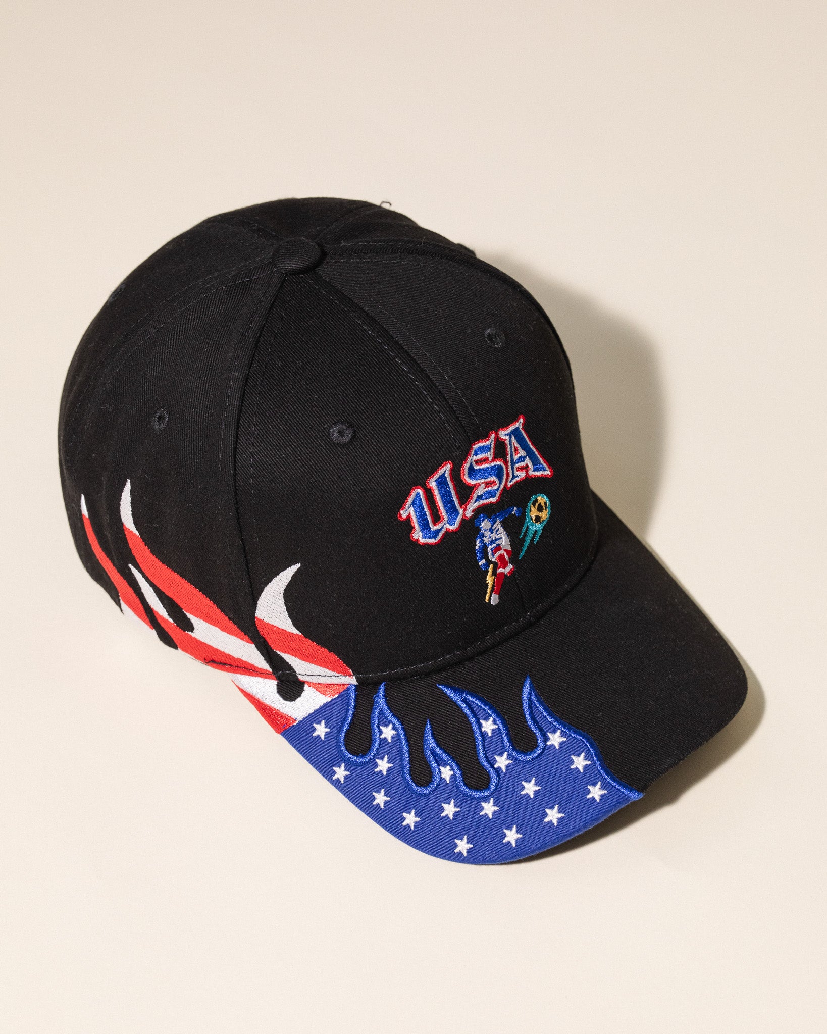 USA Goal Velcro Hat (Black)