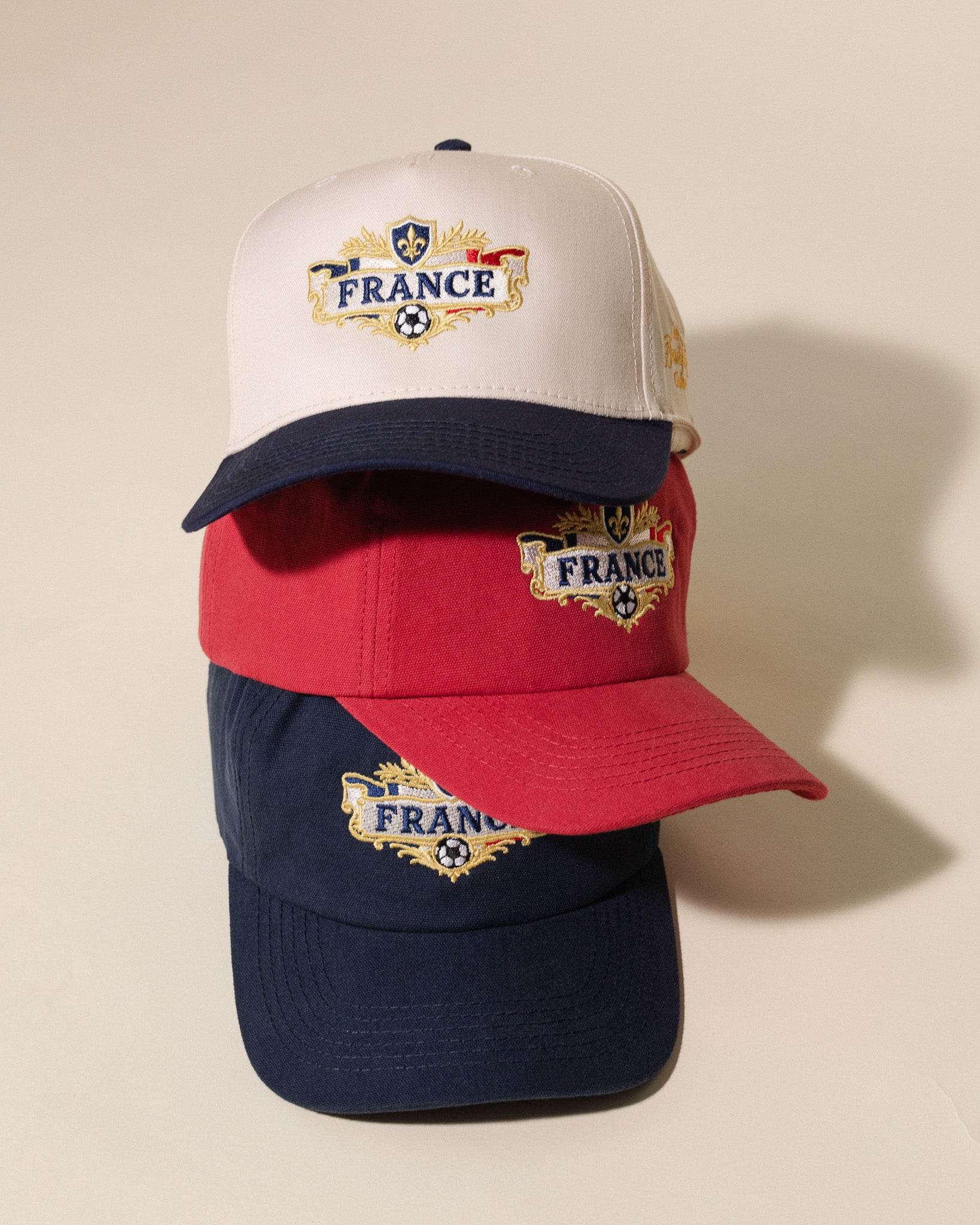 France Crest Vintage Hat (Red)