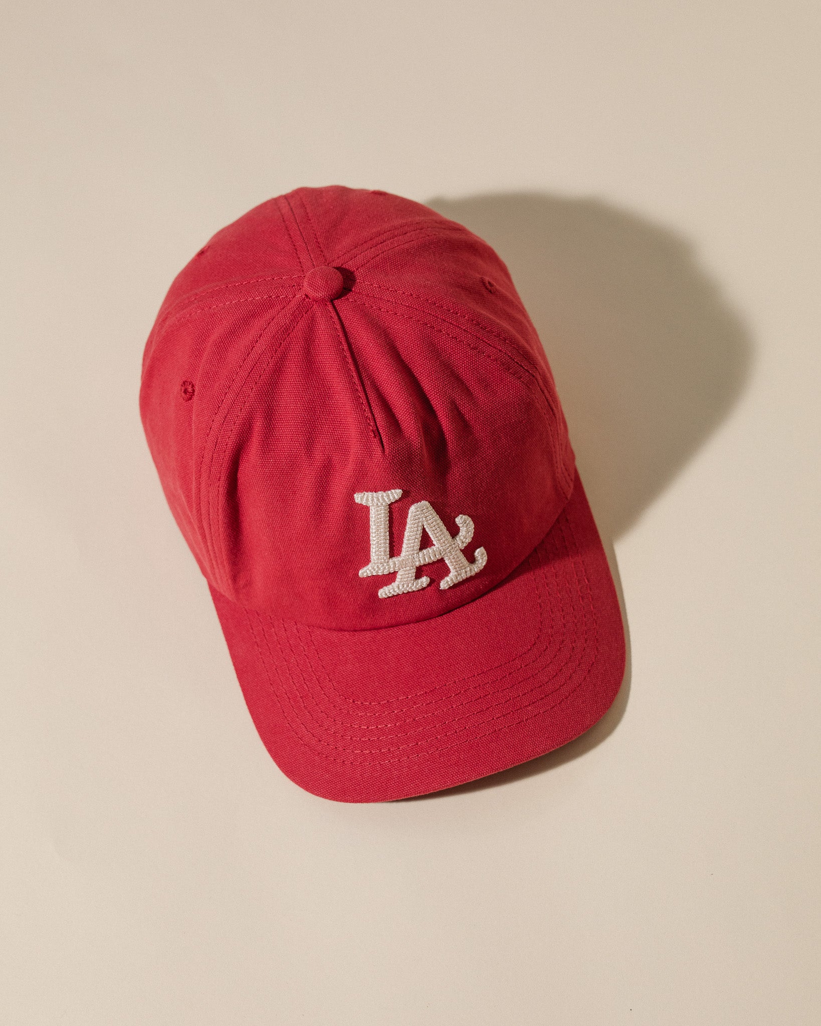 Pirate "LA" Chain Stitch Vintage Hat (Crimson)