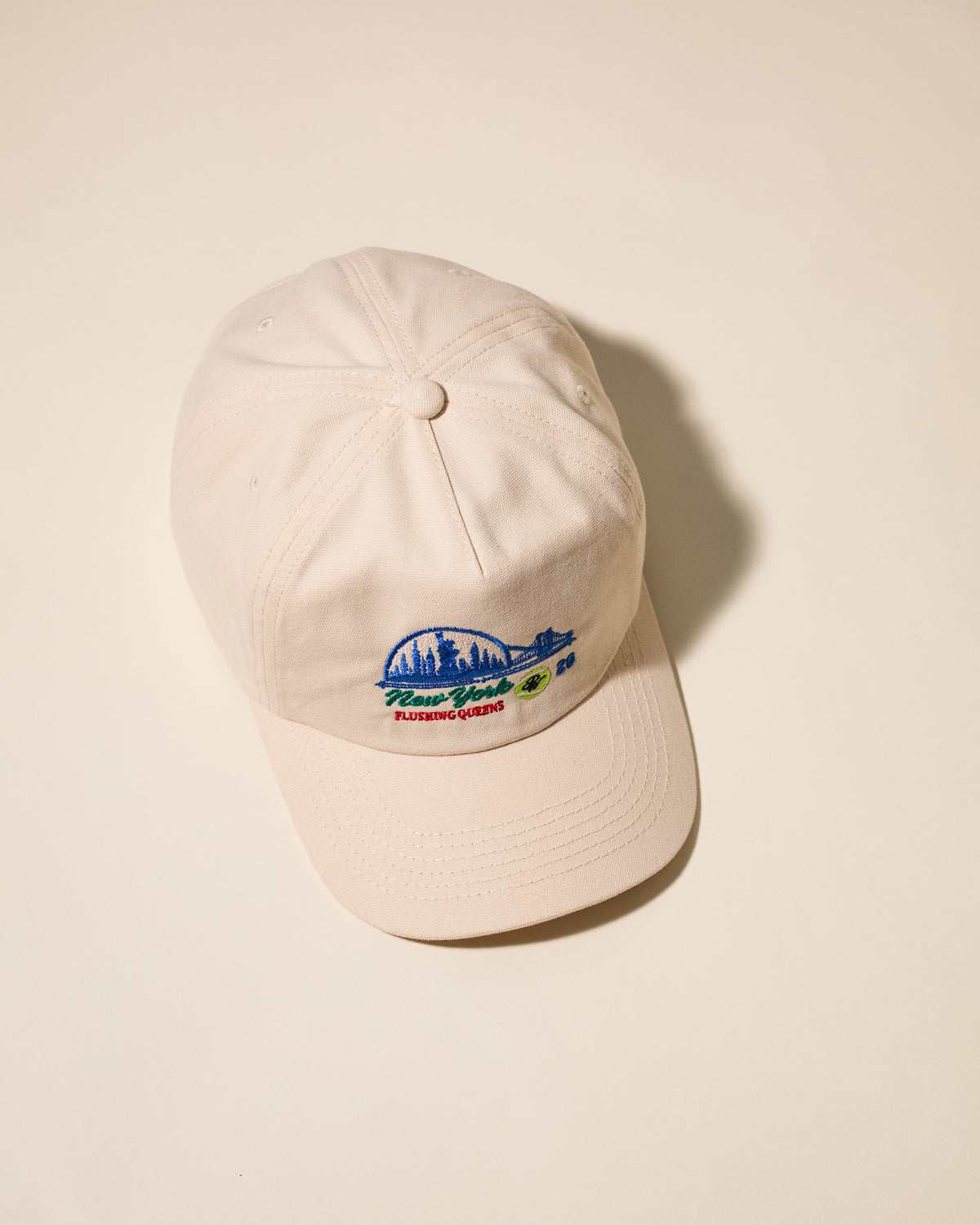 Queens Tennis Vintage Hat (Cream)