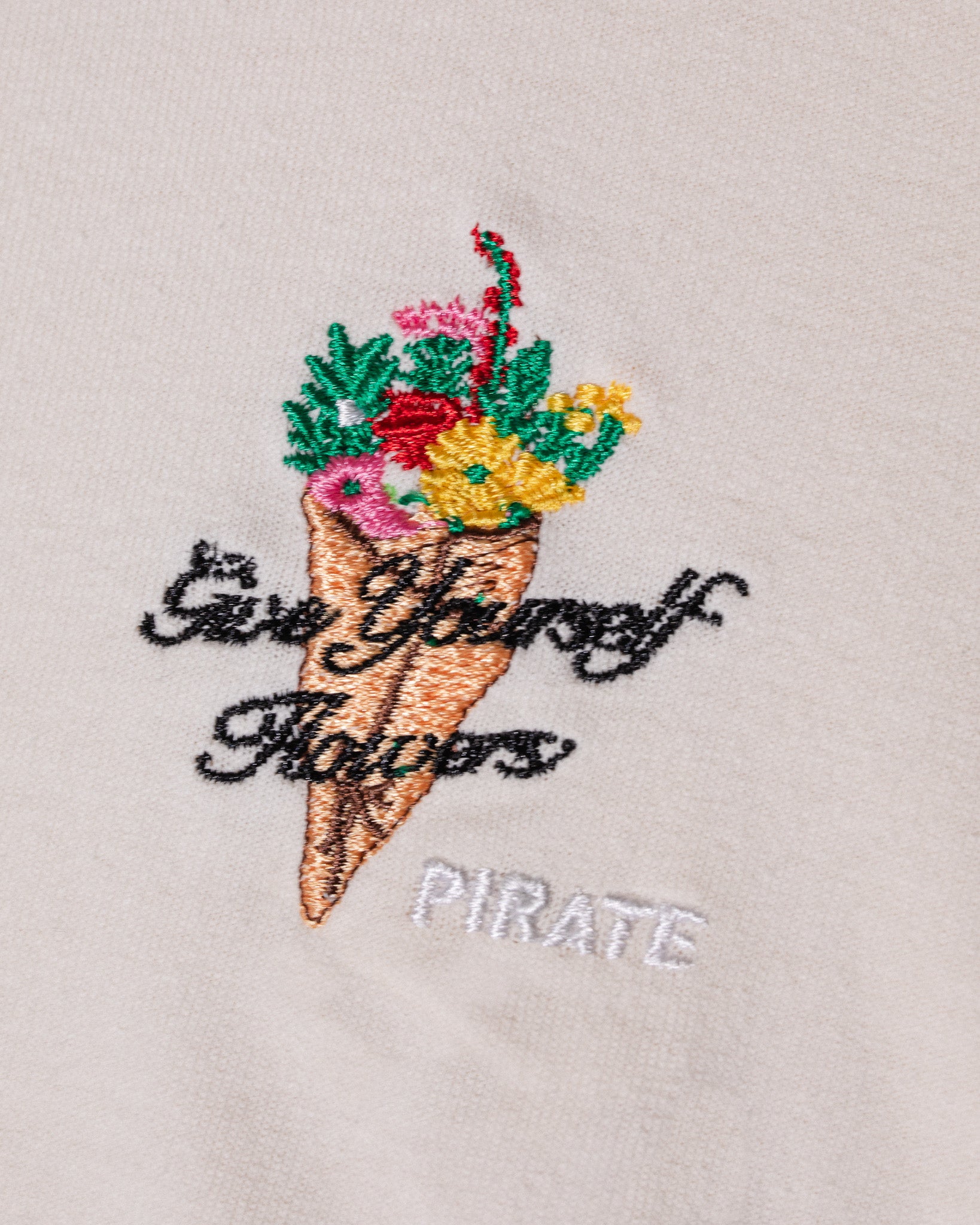 Pirate Give Yourself Flowers SS Tee (Off-White)
