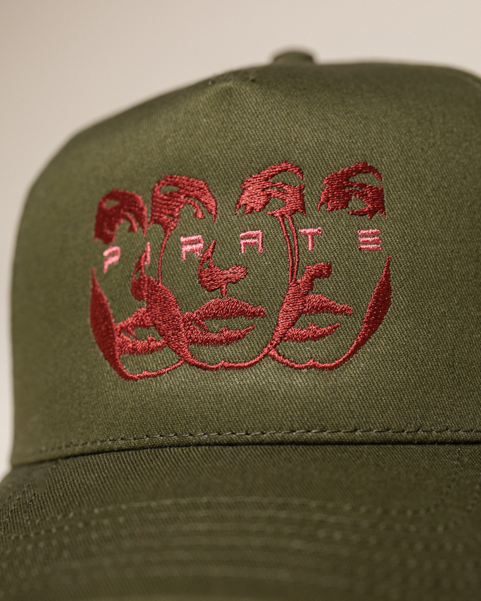 Pirate Faces Hat (Olive)