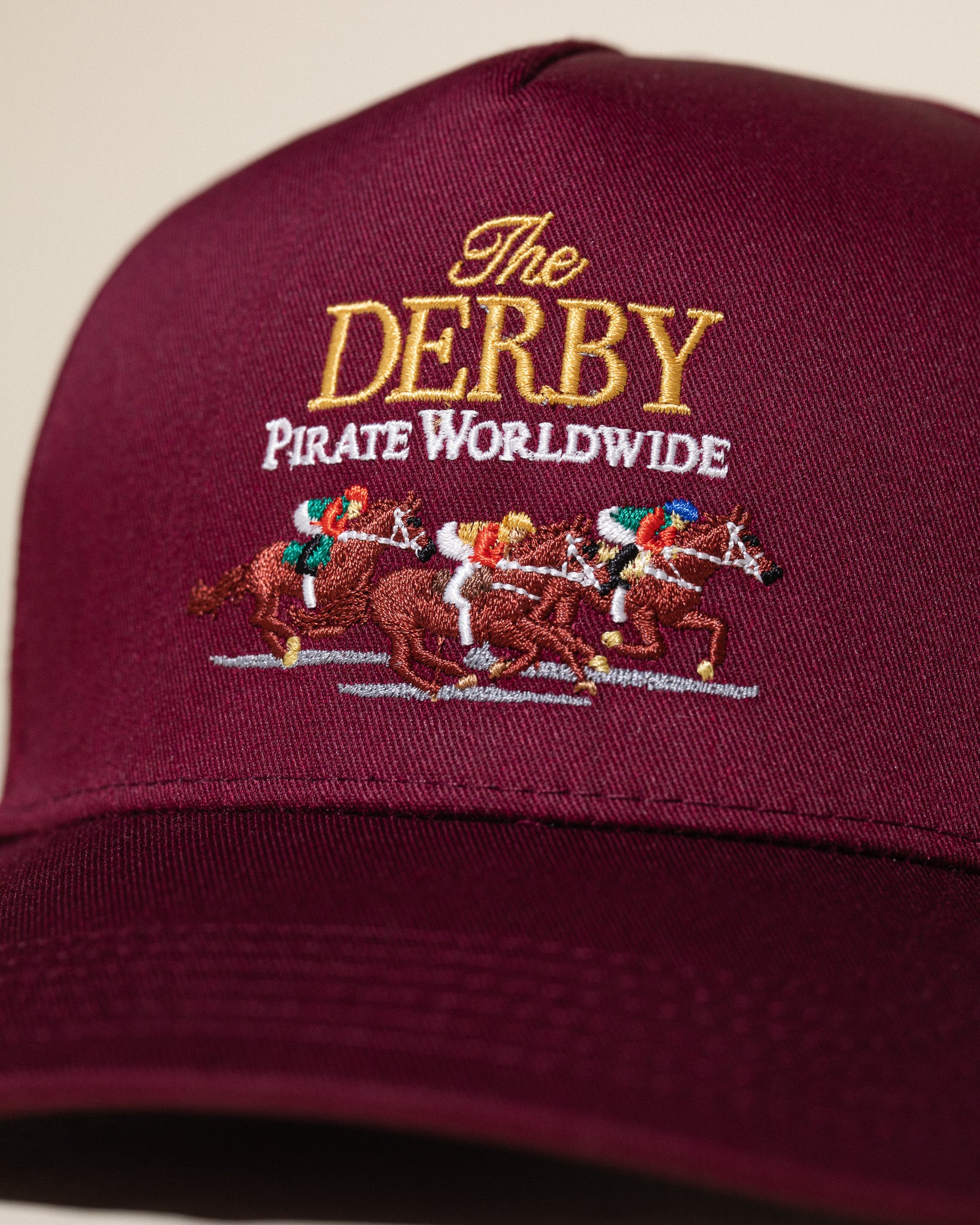 Pirate Derby Hat (Maroon)