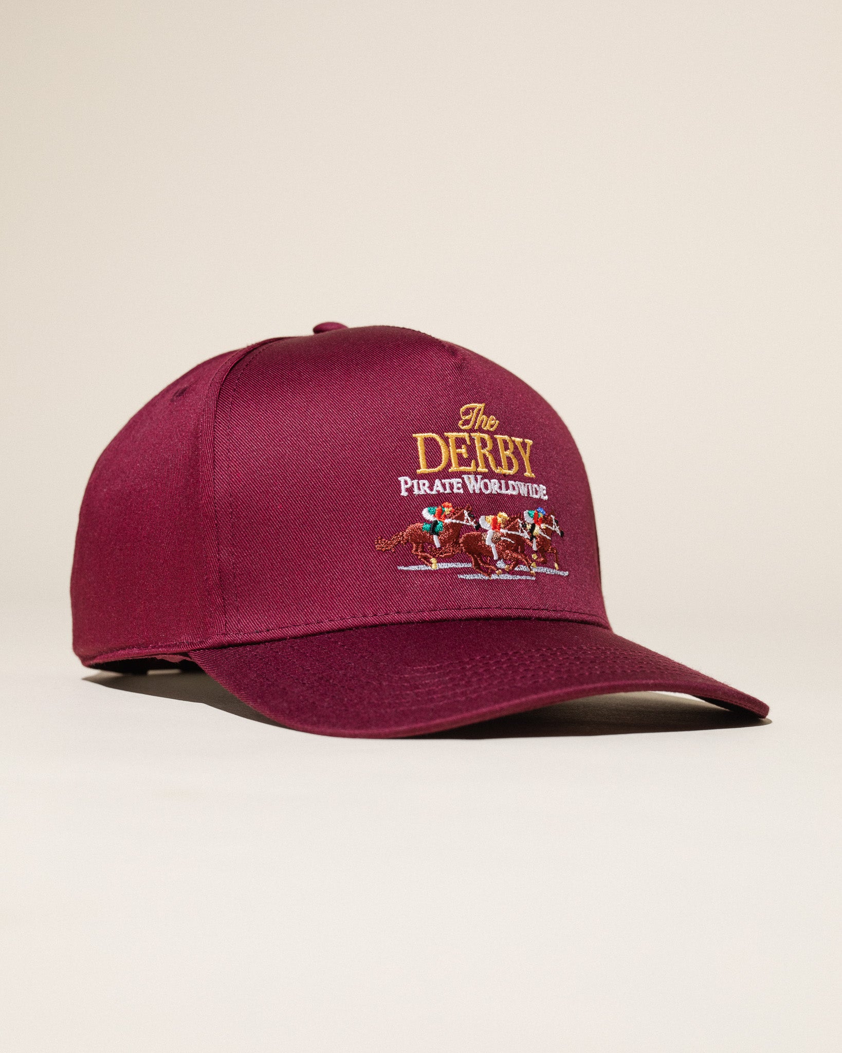 Pirate Derby Hat (Maroon)