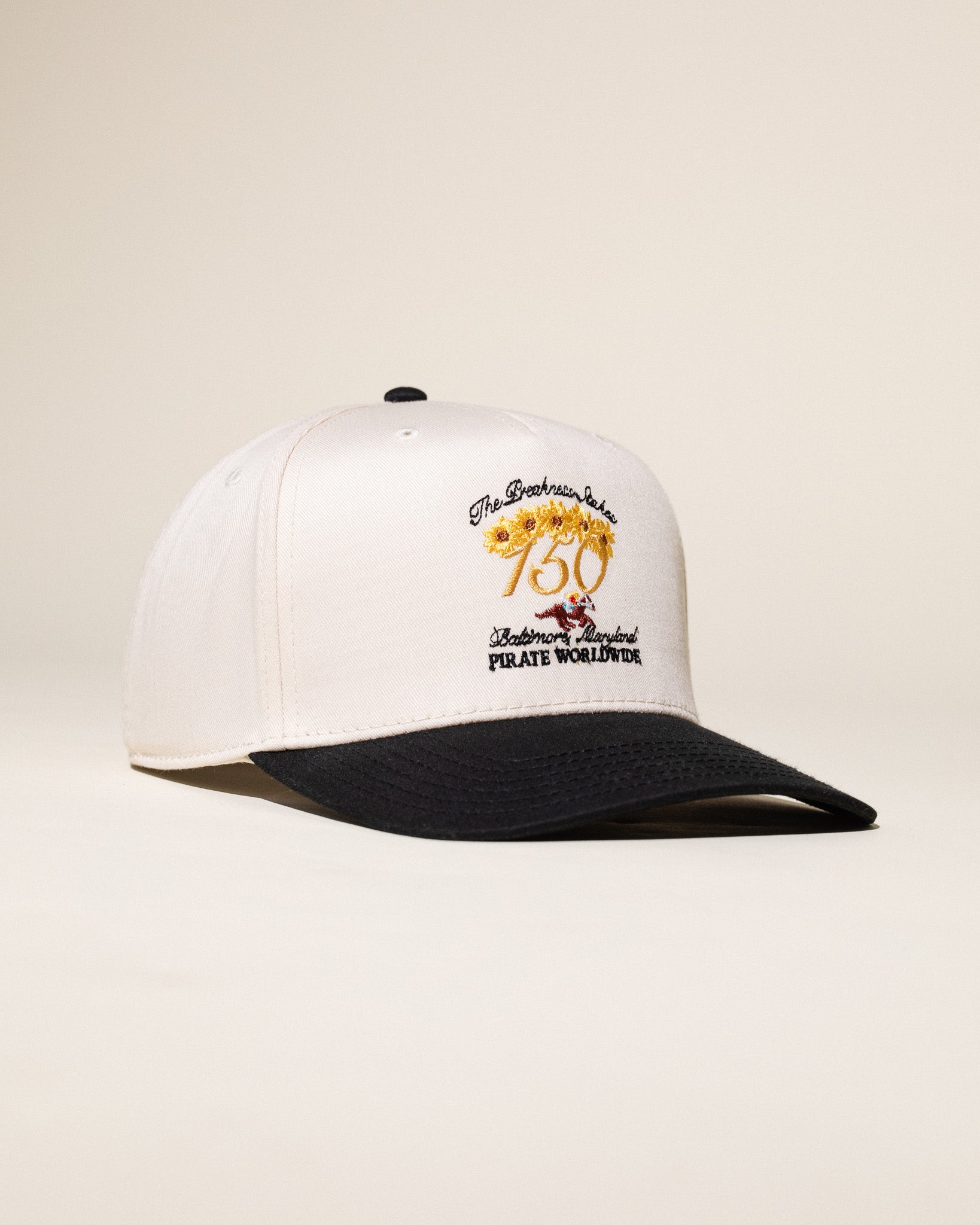 Pirate 150th Preakness Stakes Hat (Cream/Black)