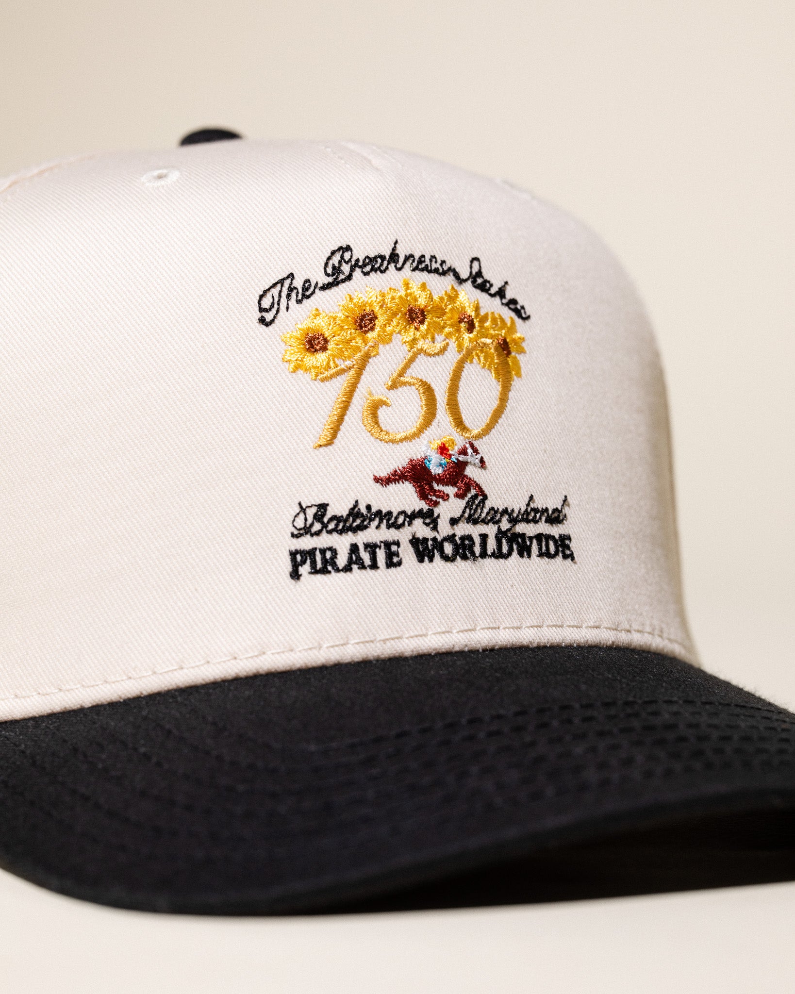 Pirate 150th Preakness Stakes Hat (Cream/Black)