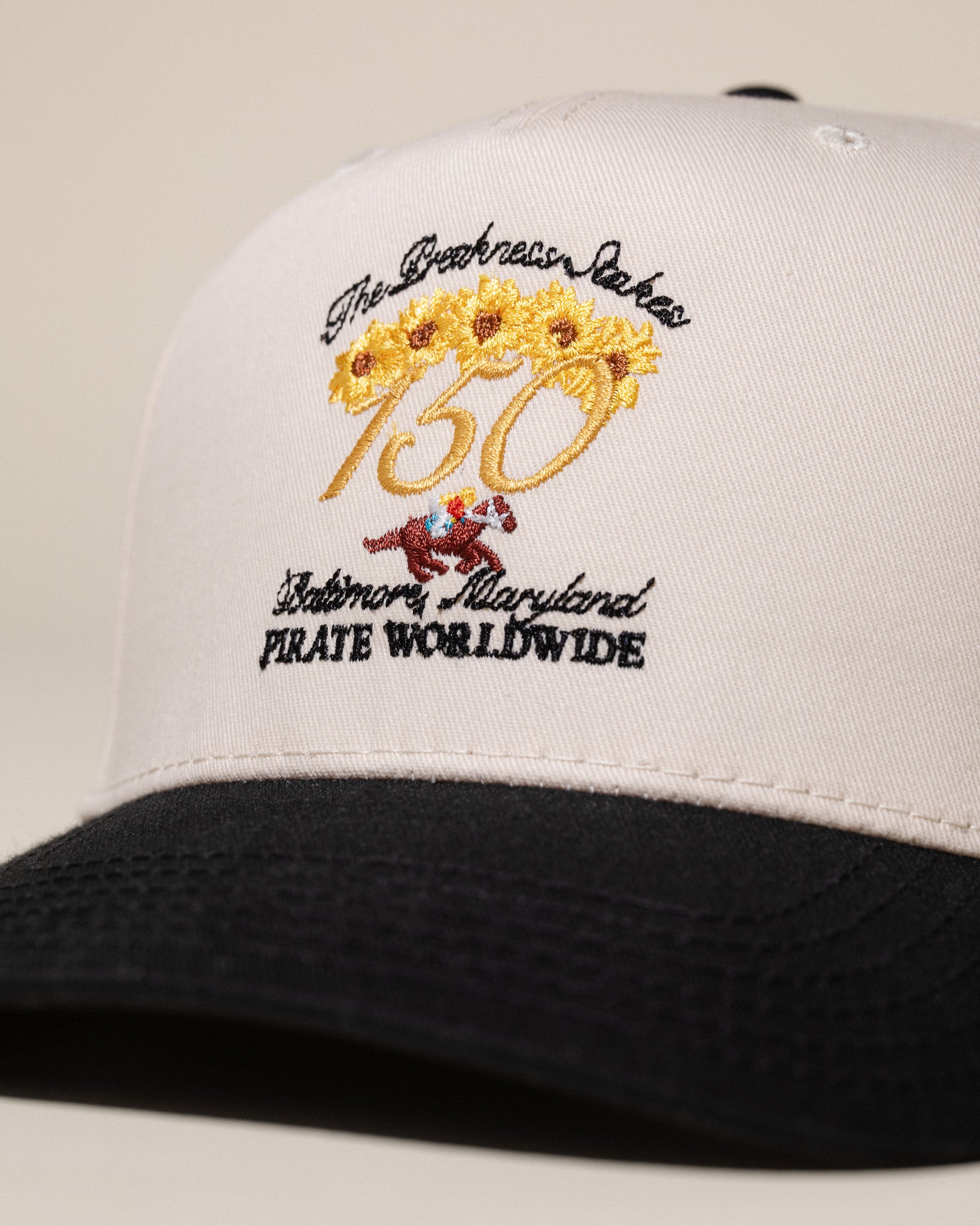 Pirate 150th Preakness Stakes Hat (Cream/Black)