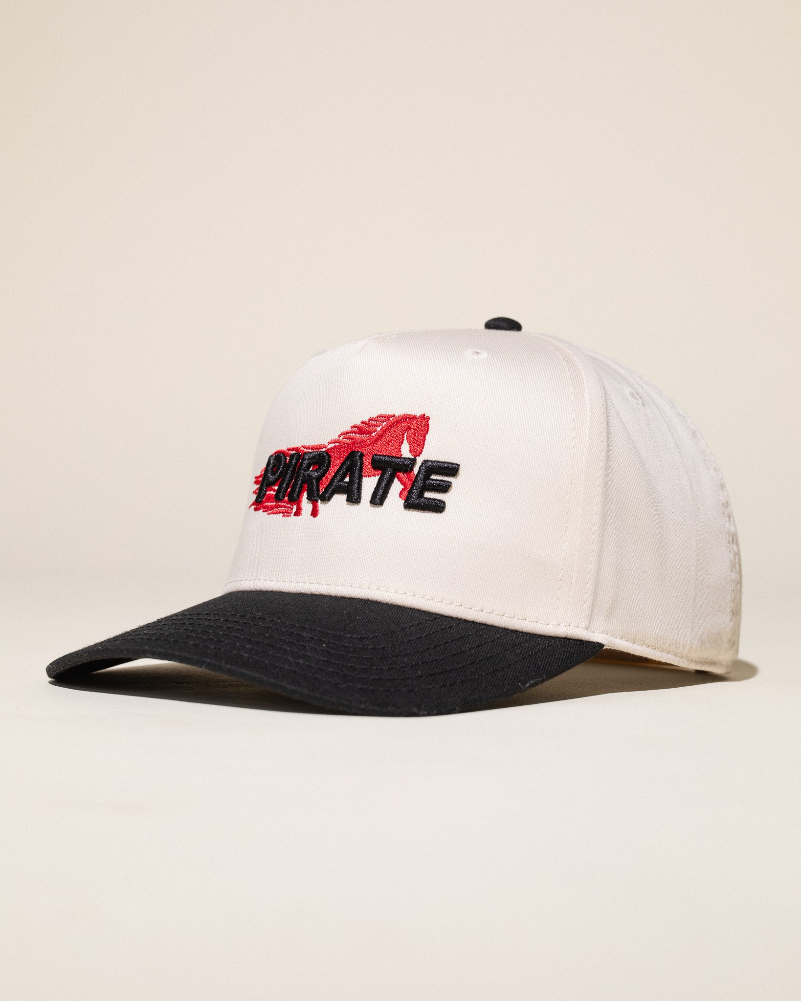 Pirate Branded Derby Hat (Cream/Black)