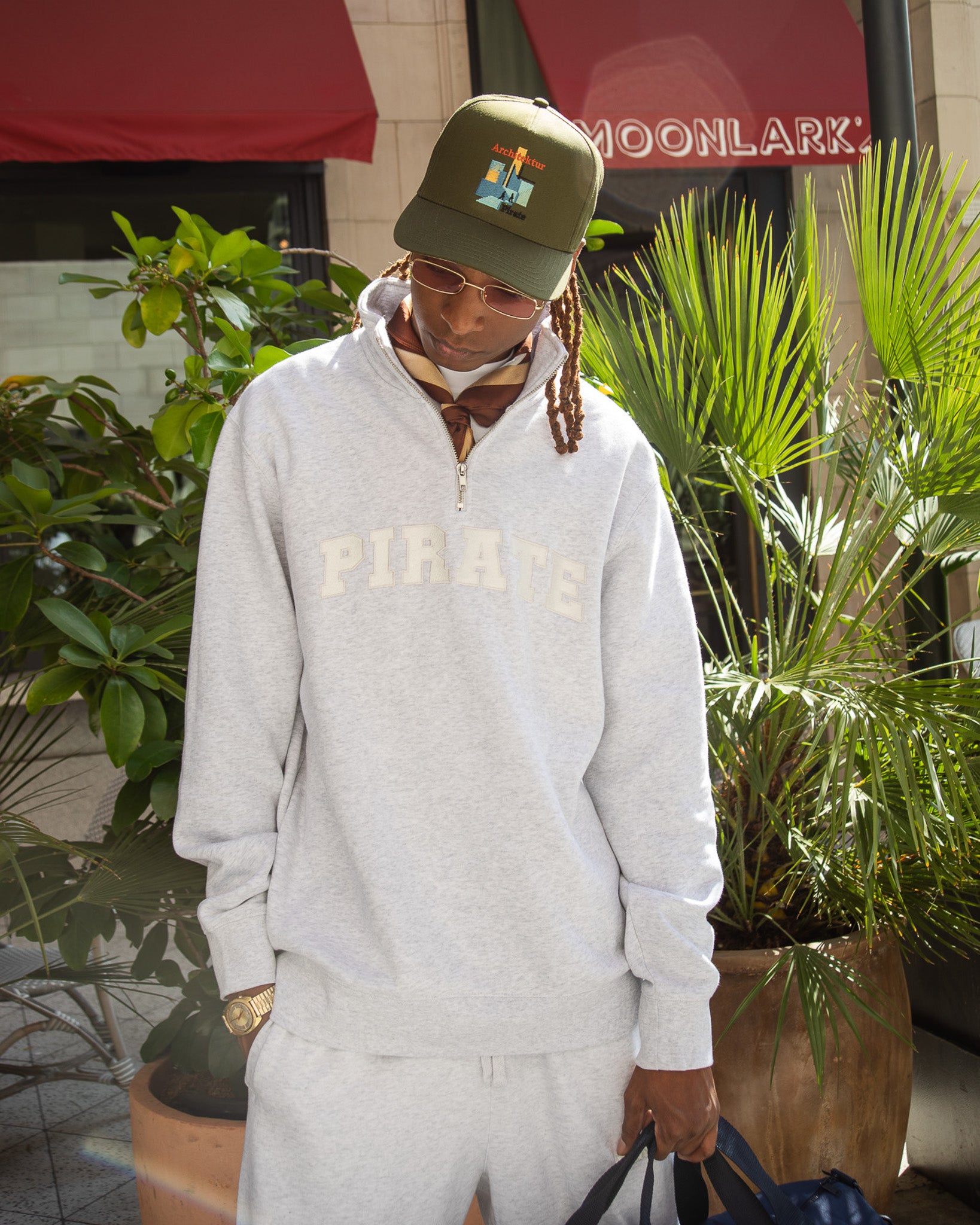 Pirate Quarter Zip (Heather Gray)