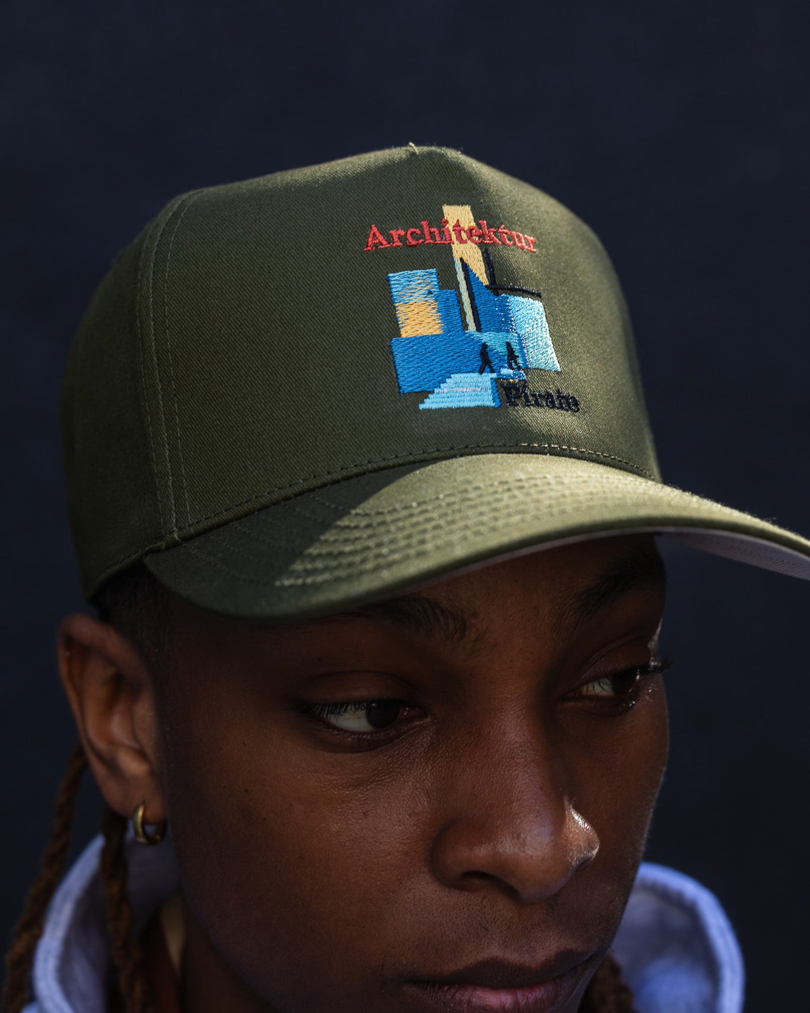 Pirate Architektur Hat (Olive)