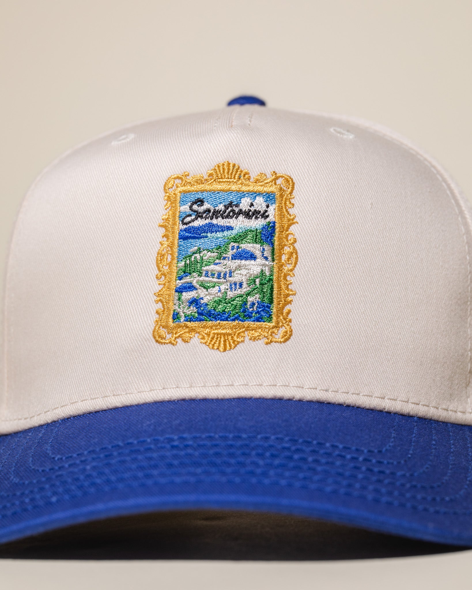 Pirate Santorini Hat (Cream/Royal)