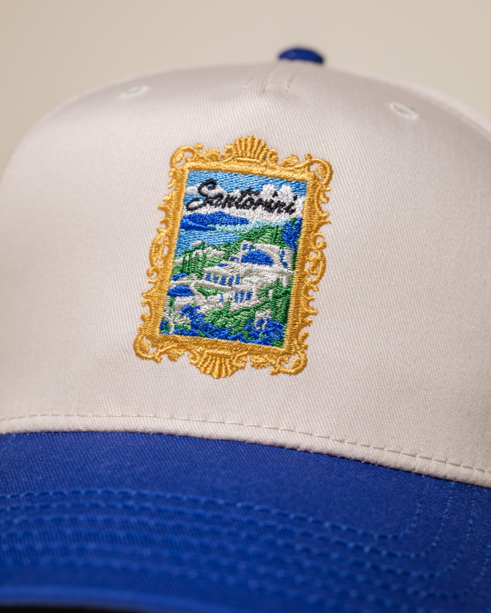 Pirate Santorini Hat (Cream/Royal)