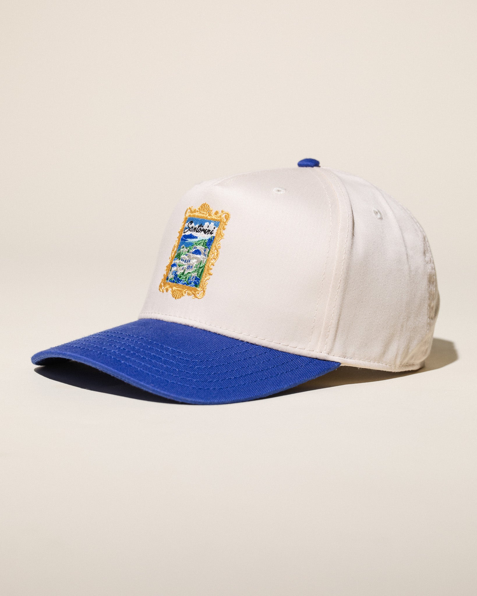 Pirate Santorini Hat (Cream/Royal)