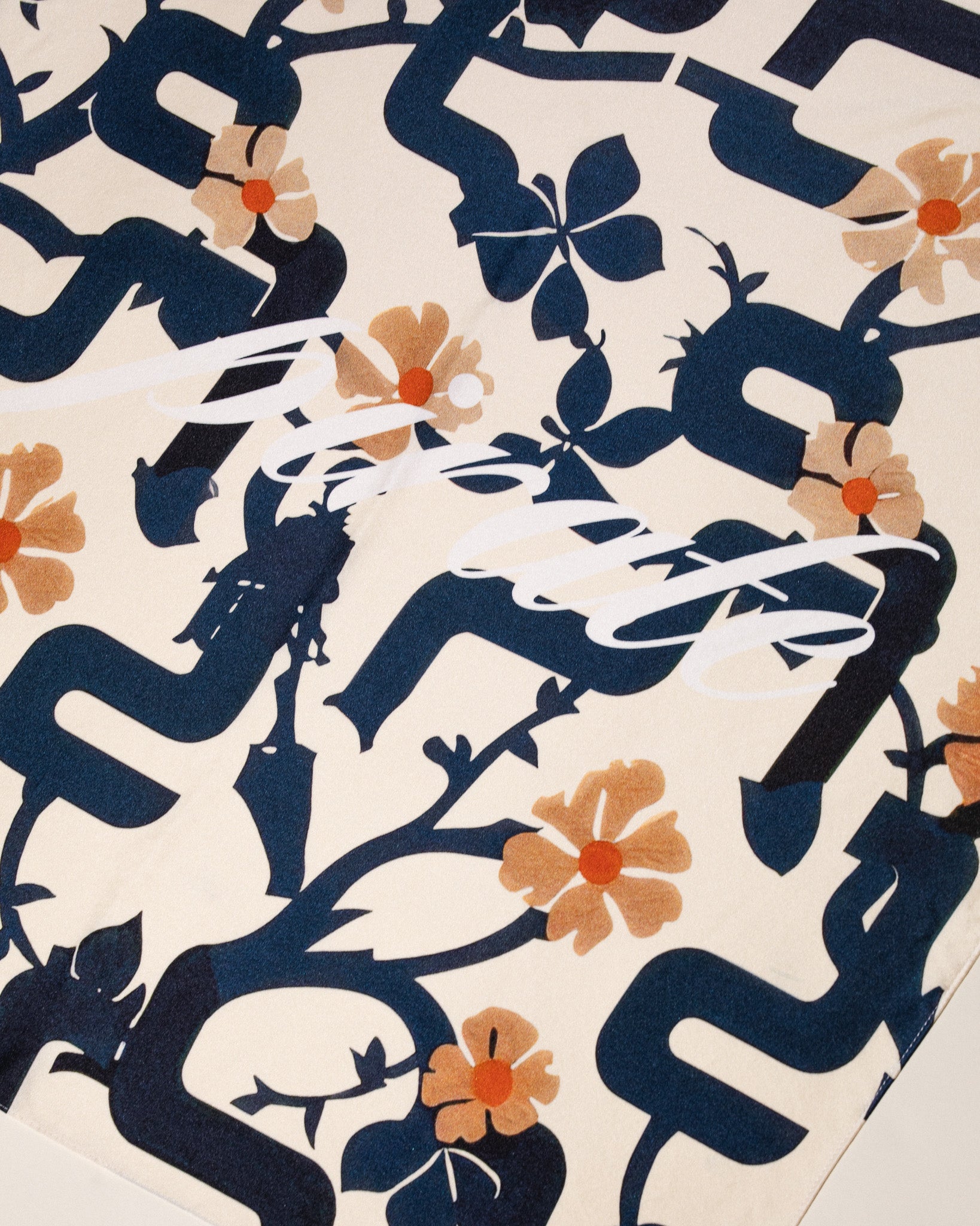 Pirate Petal Garden Silk Bandana