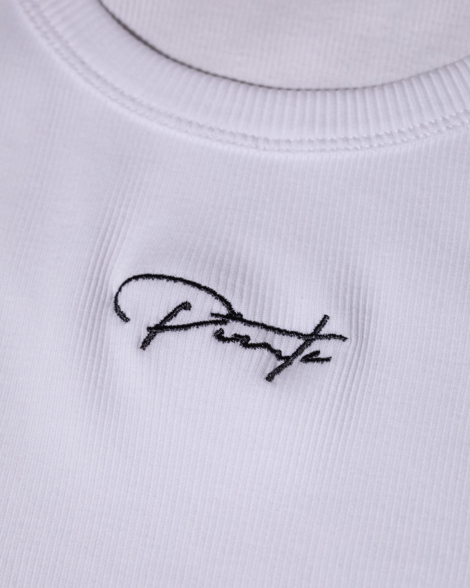 Pirate Branded Rib Singlet (White)