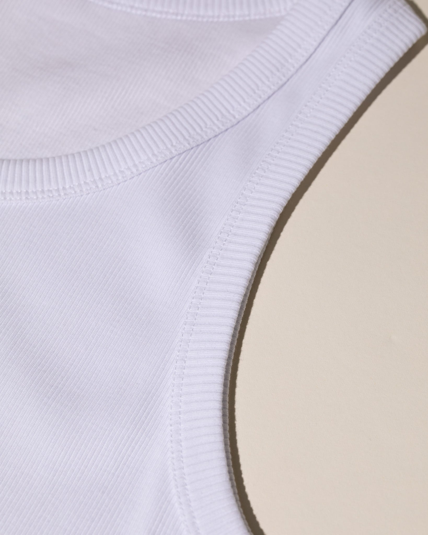 Pirate Branded Rib Singlet (White)