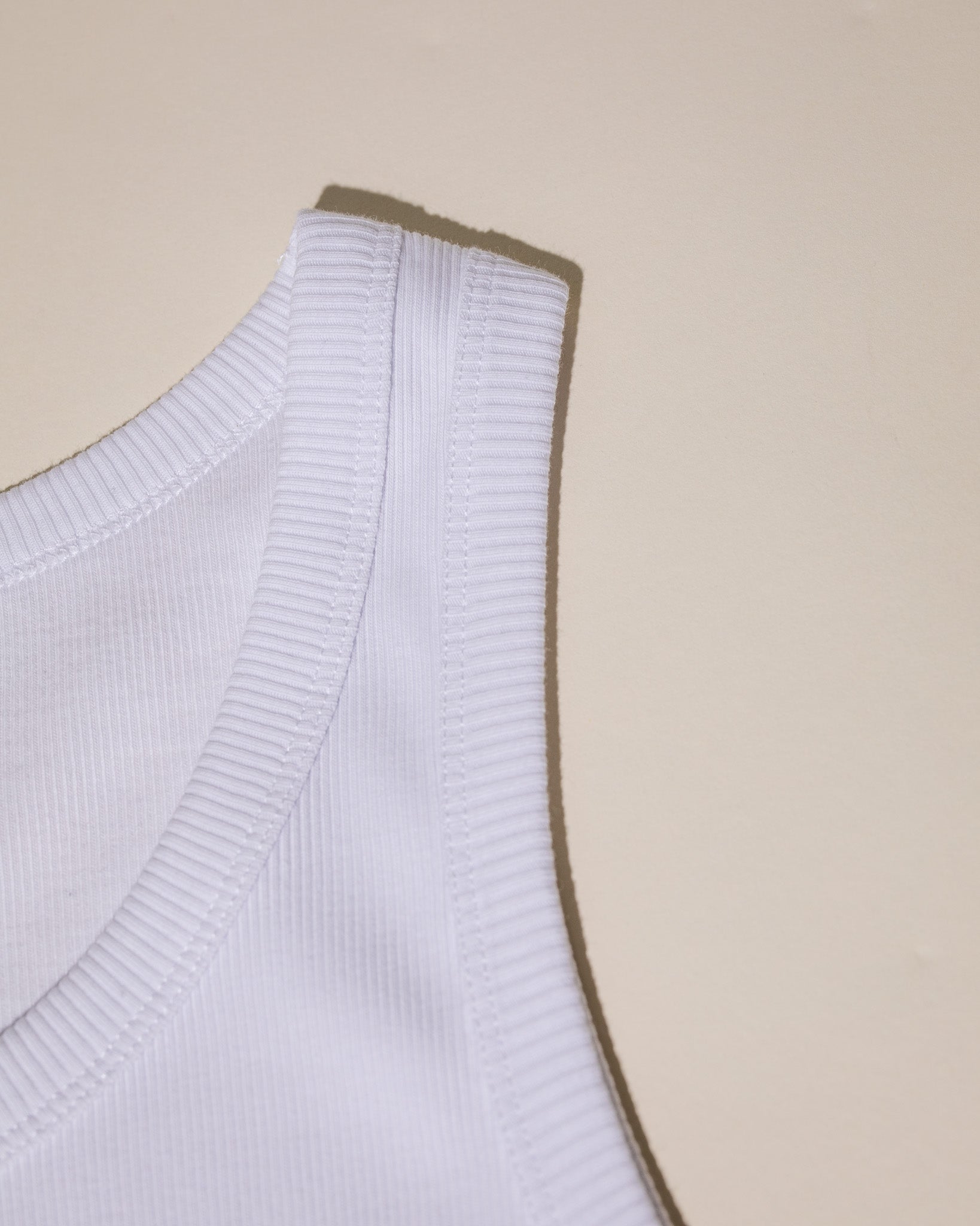 Pirate Branded Rib Singlet (White)