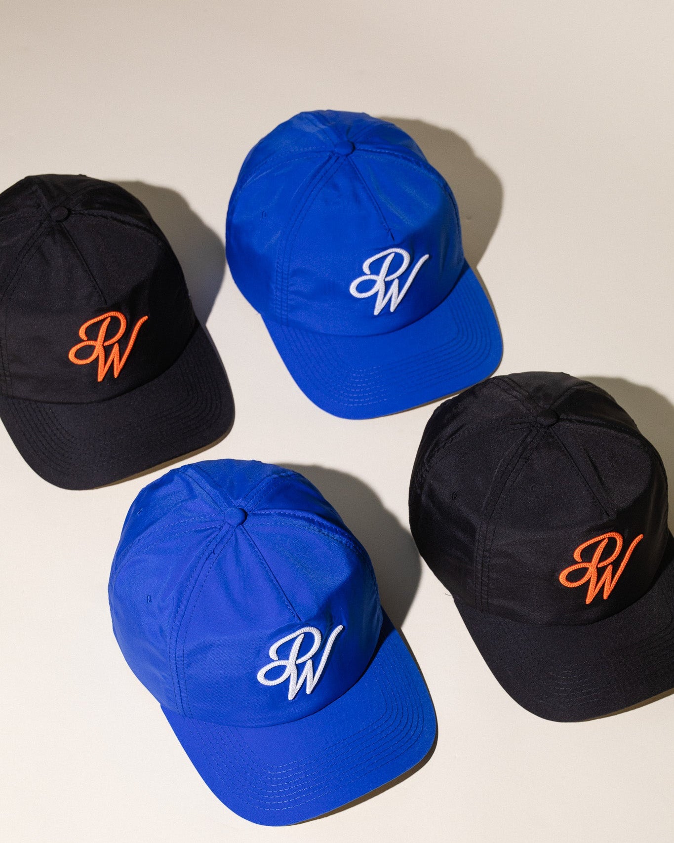 Pirate "PW" Chain Stitch Nylon Hat (Pirate Black)