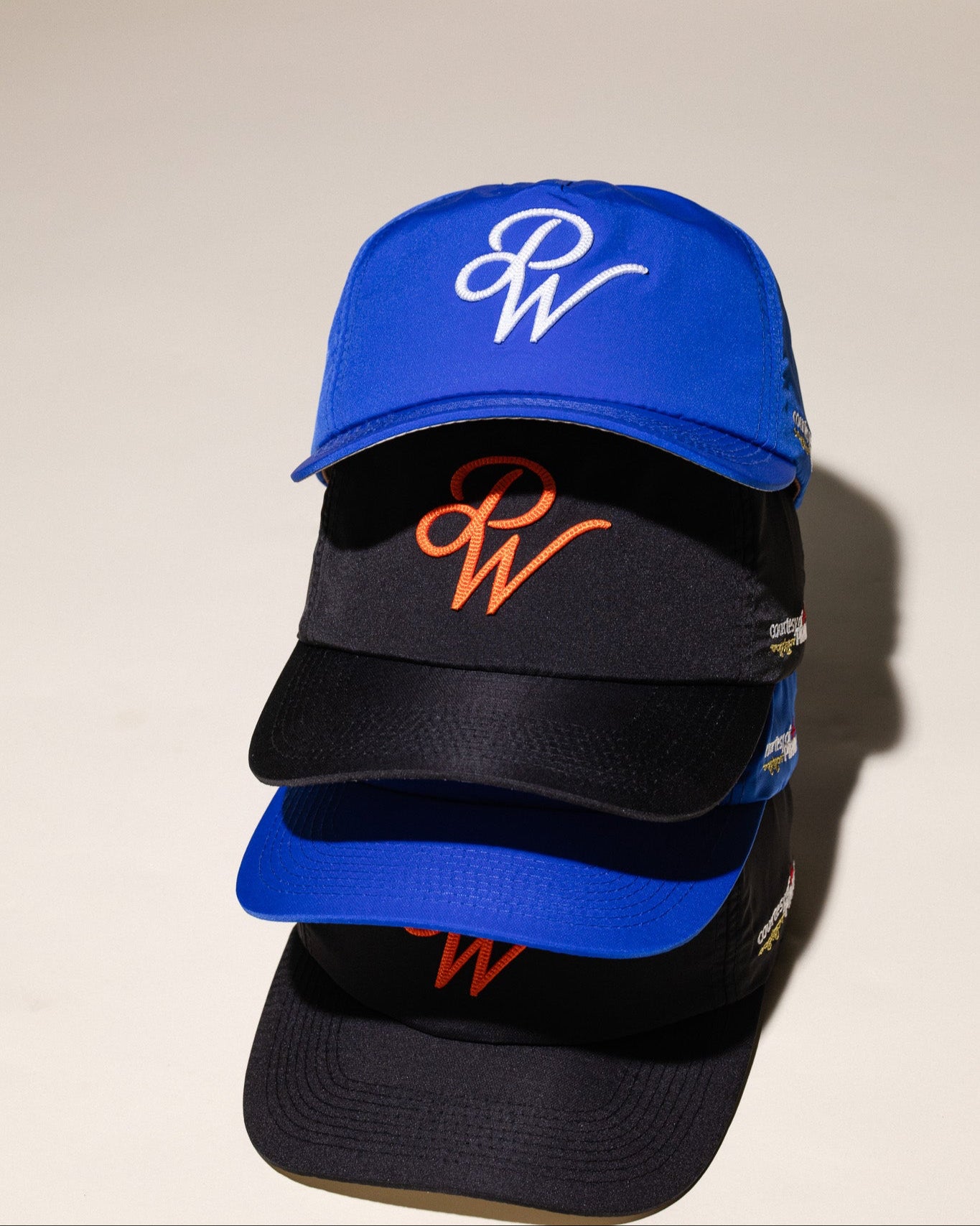 Pirate "PW" Chain Stitch Nylon Hat (Pirate Black)