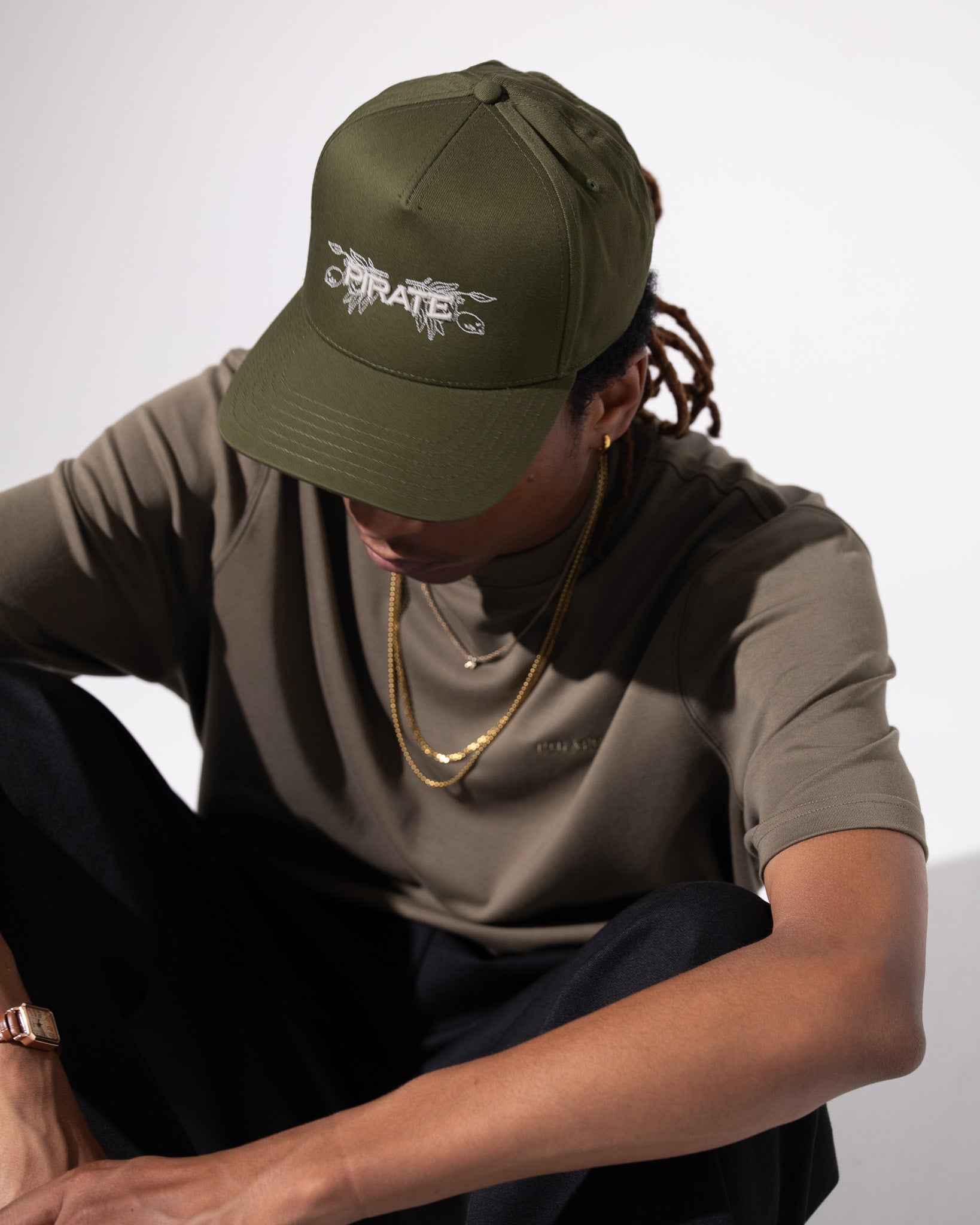Pirate Flora Hat (Olive)
